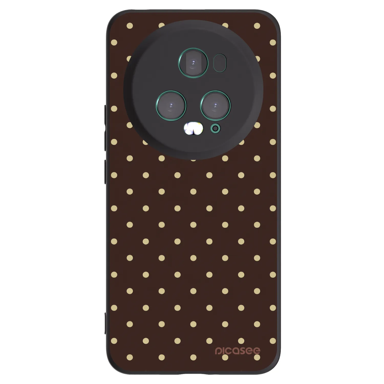 Picasee silikonový černý obal pro Honor Magic5 Pro - Vanilla Dots & Chocolate