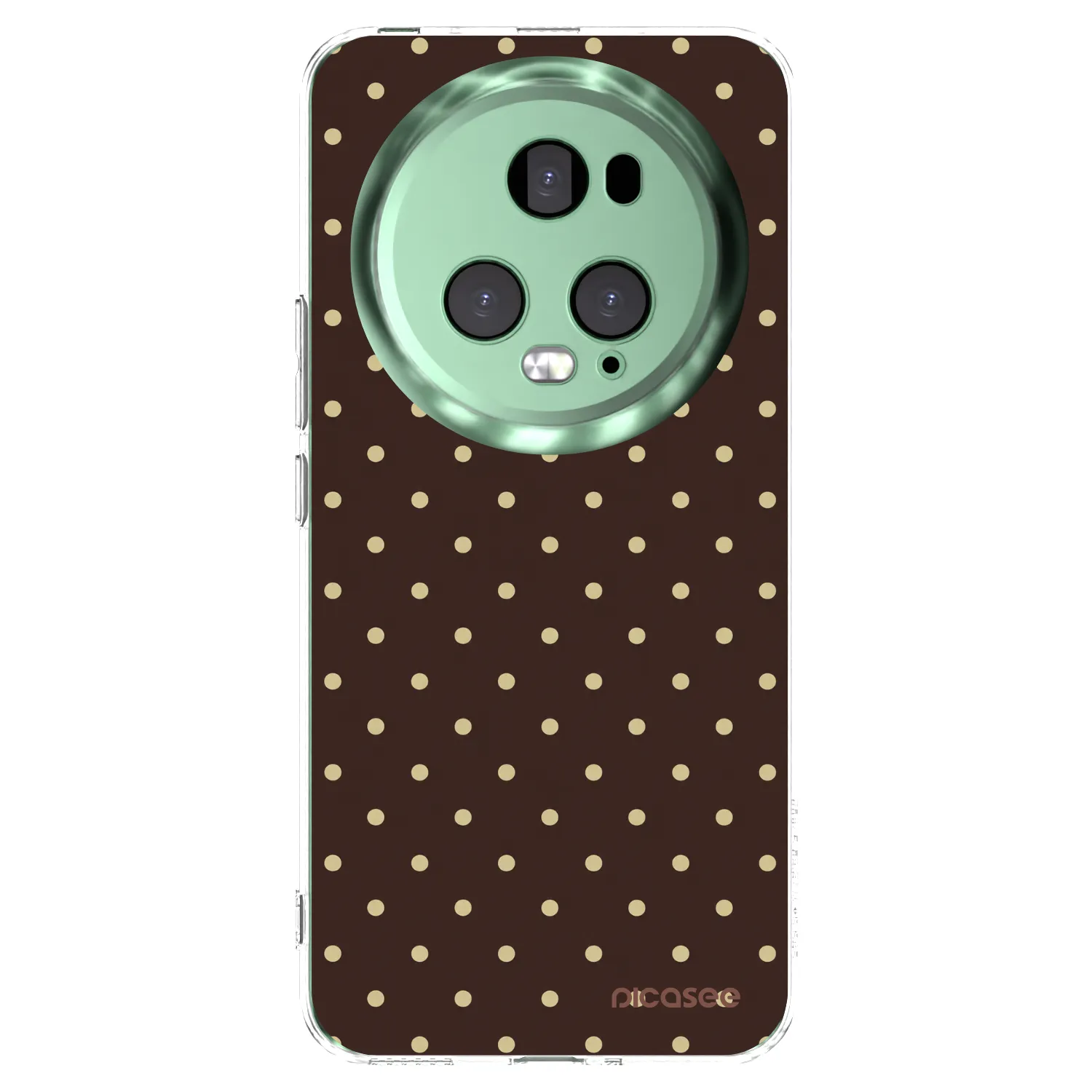 Picasee silikonový průhledný obal pro Honor Magic5 Pro - Vanilla Dots & Chocolate