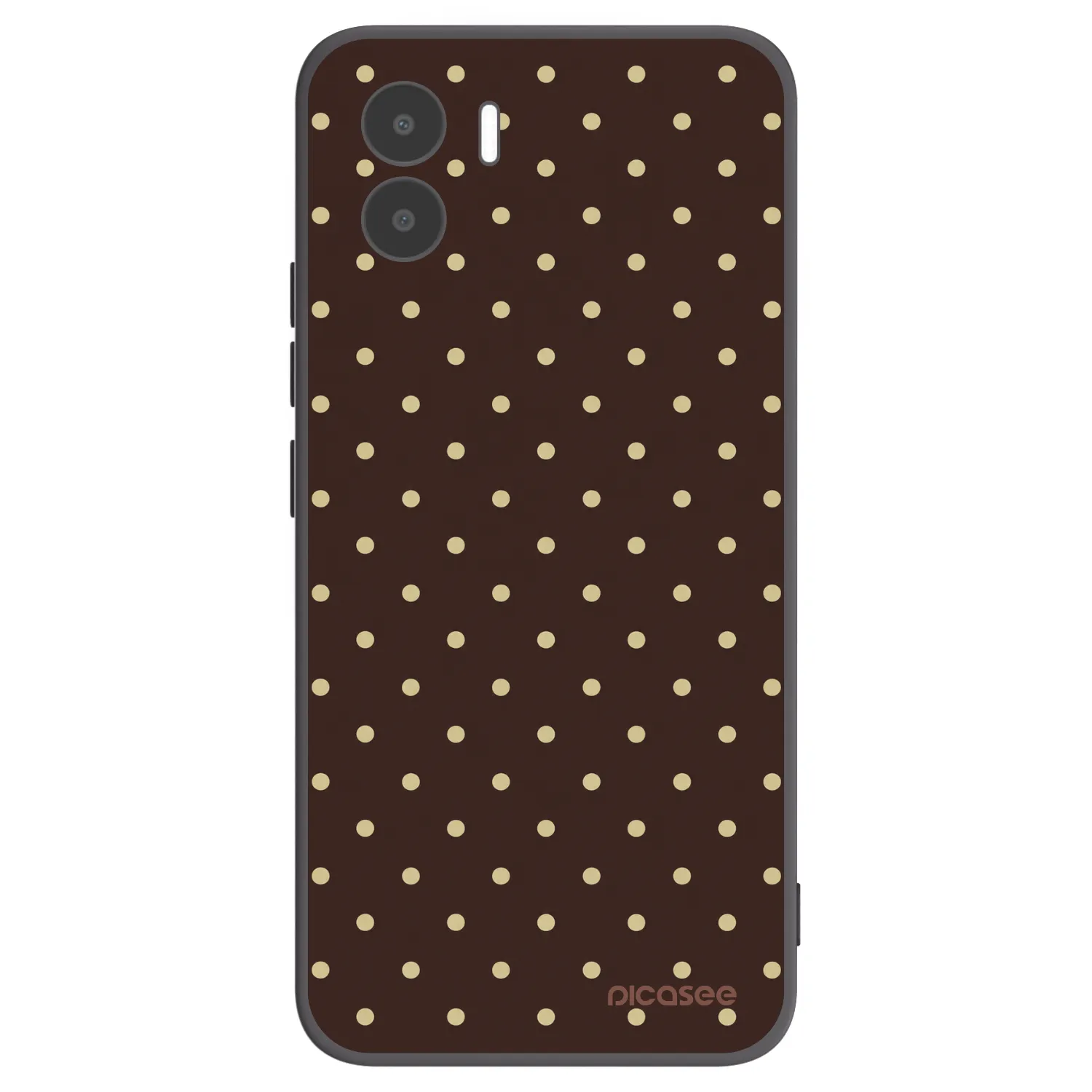 Picasee silikonový černý obal pro Xiaomi Redmi A2 - Vanilla Dots & Chocolate