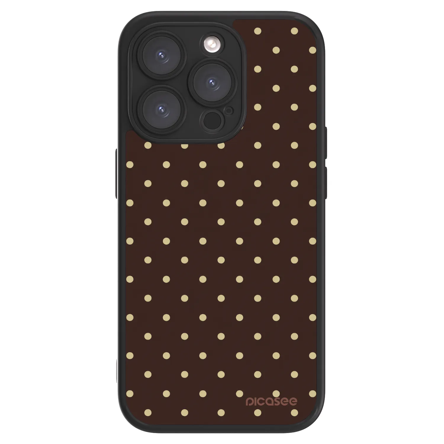 Picasee ULTIMATE CASE pro Apple iPhone 15 Pro - Vanilla Dots & Chocolate