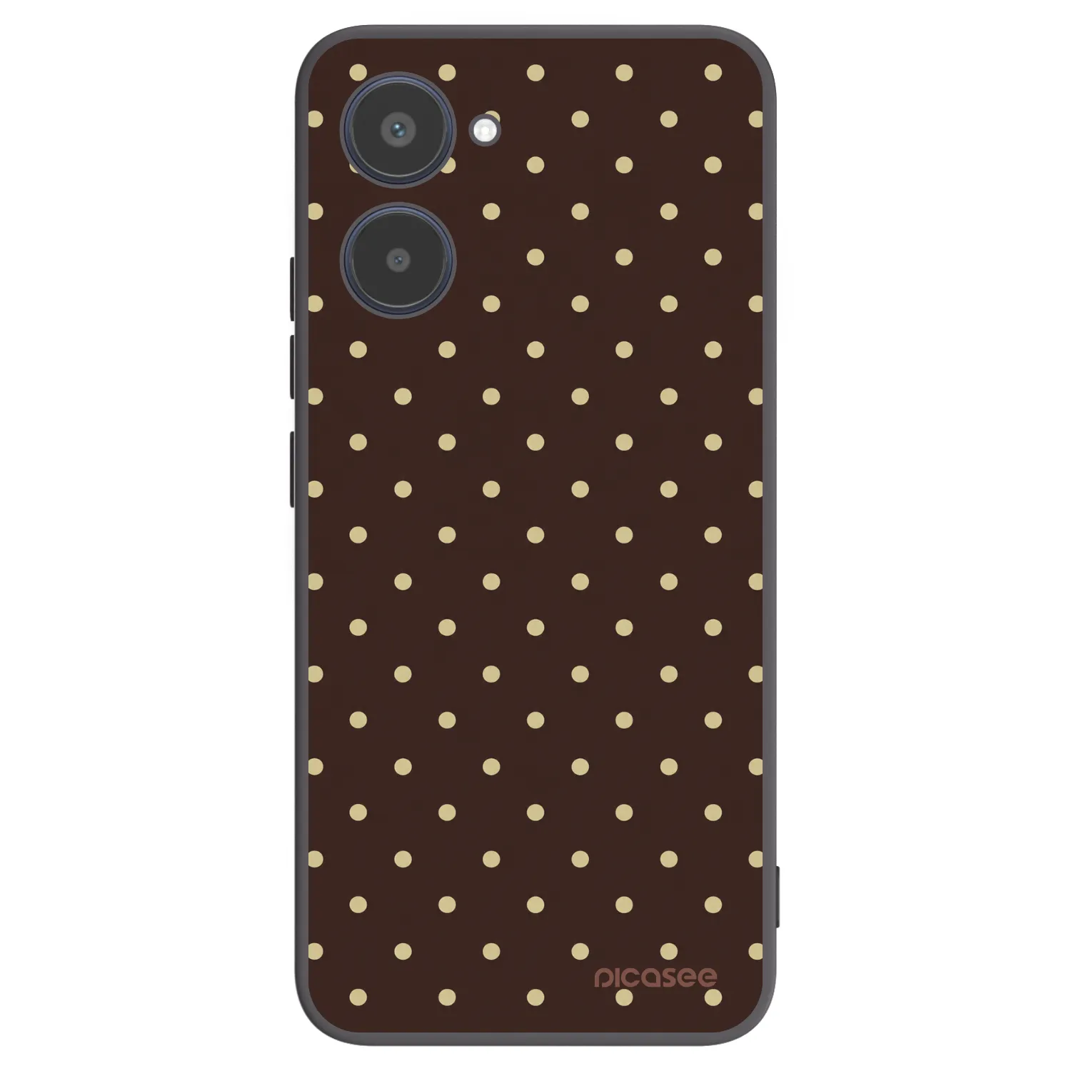 Picasee silikonový černý obal pro Realme 10 4G - Vanilla Dots & Chocolate