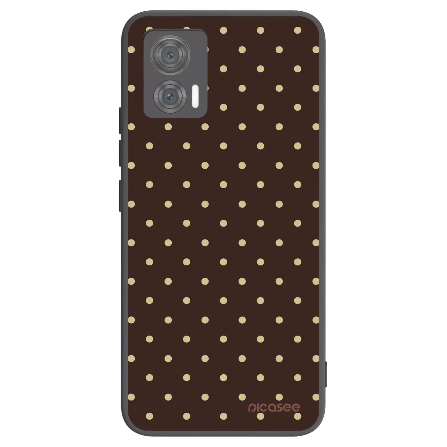 Picasee silikonový černý obal pro Motorola Edge 30 Neo - Vanilla Dots & Chocolate