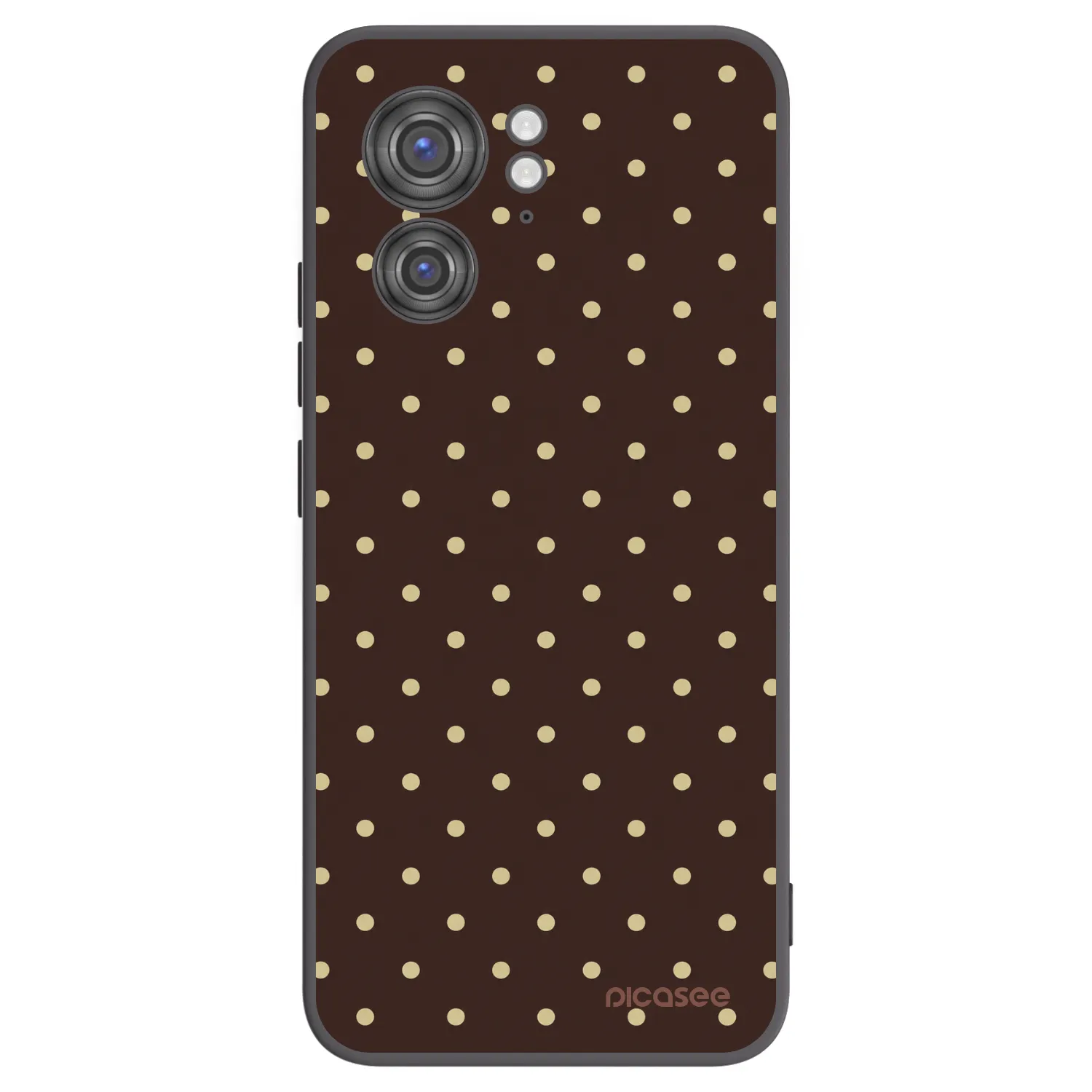 Picasee silikonový černý obal pro Motorola Edge 40 - Vanilla Dots & Chocolate