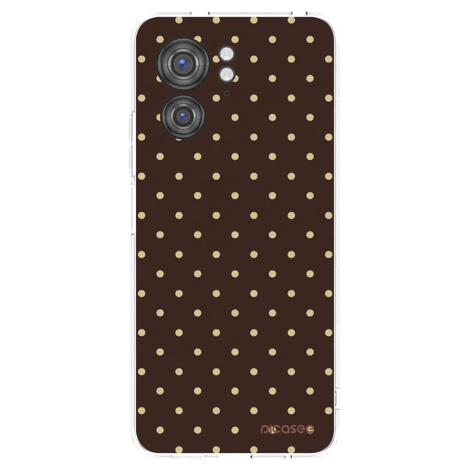 Picasee silikonový průhledný obal pro Motorola Edge 40 - Vanilla Dots & Chocolate