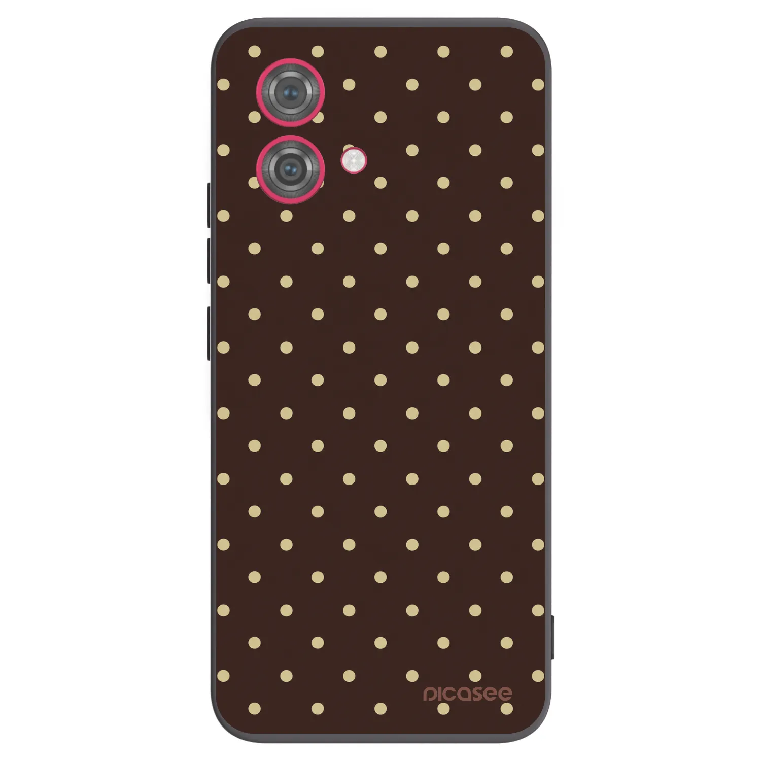 Picasee silikonový černý obal pro Motorola Moto G84 5G - Vanilla Dots & Chocolate