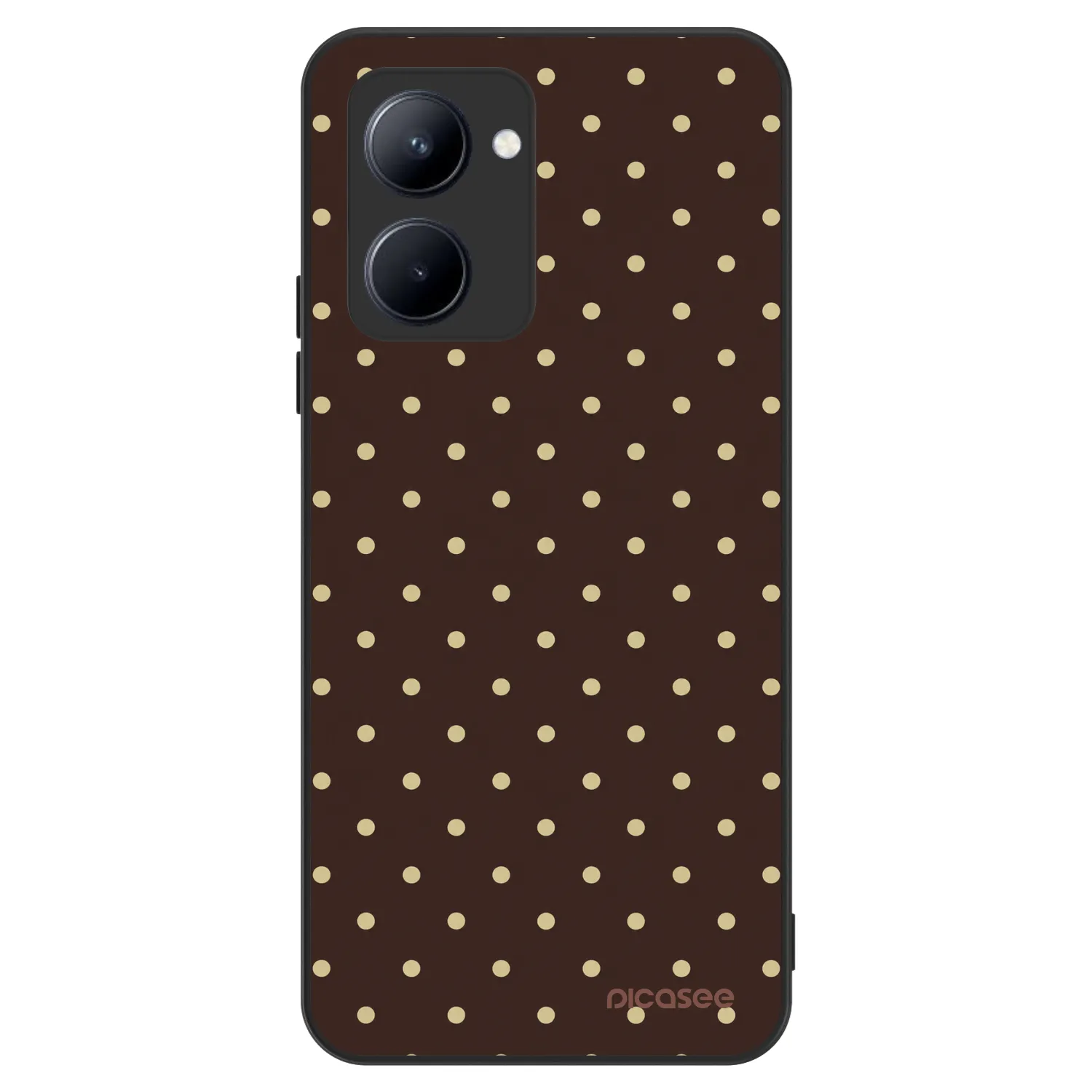 Picasee ULTIMATE CASE pro Realme C33 (2023) - Vanilla Dots & Chocolate