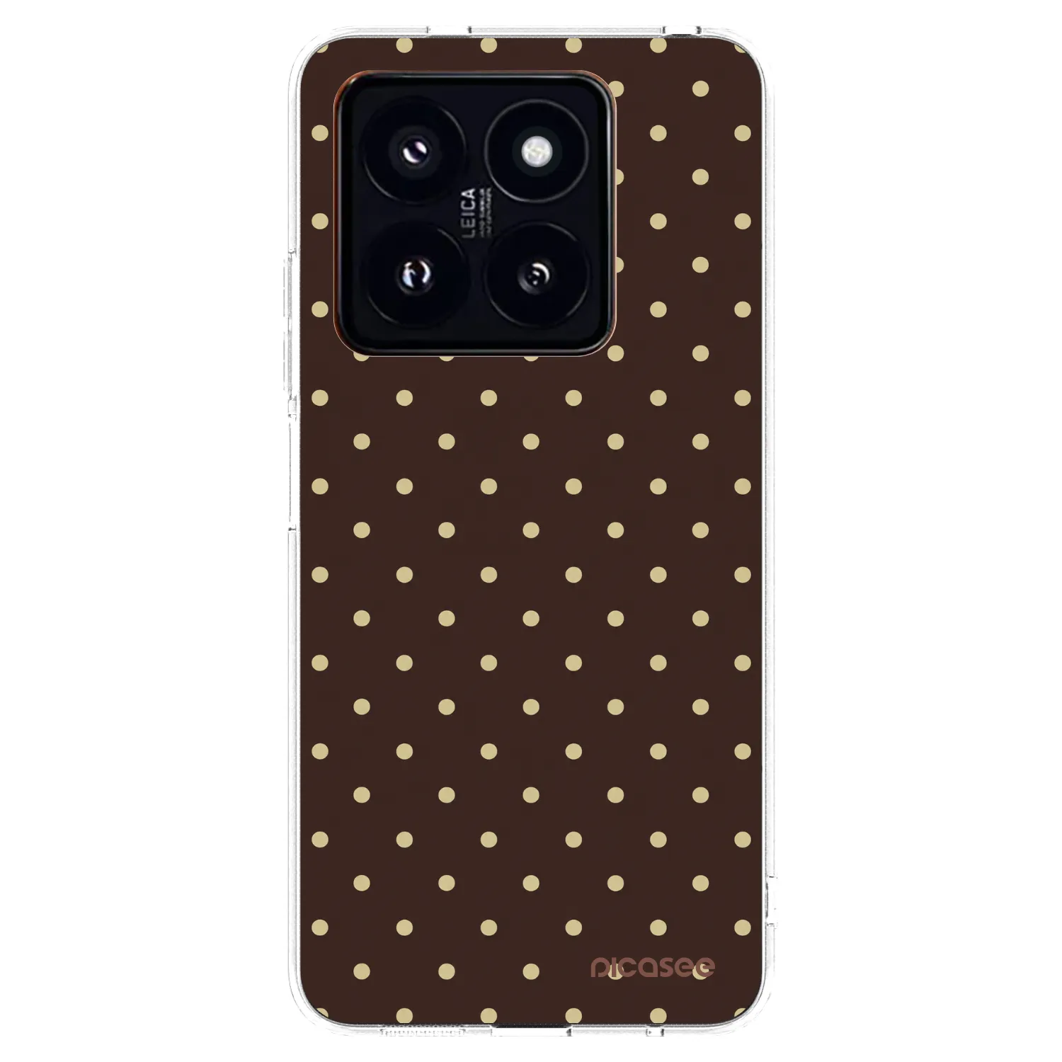 Picasee silikonový průhledný obal pro Xiaomi 14 Pro - Vanilla Dots & Chocolate