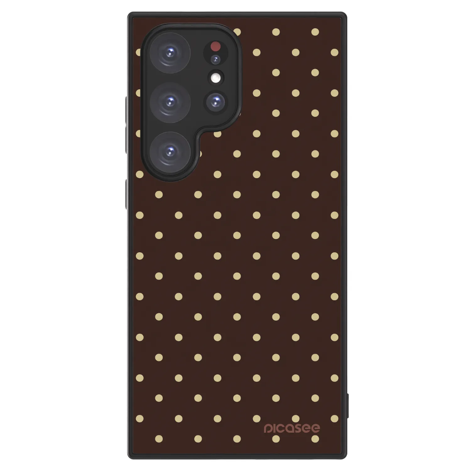 Picasee ULTIMATE CASE PowerShare pro Samsung Galaxy S24 Ultra S928B 5G - Vanilla Dots & Chocolate