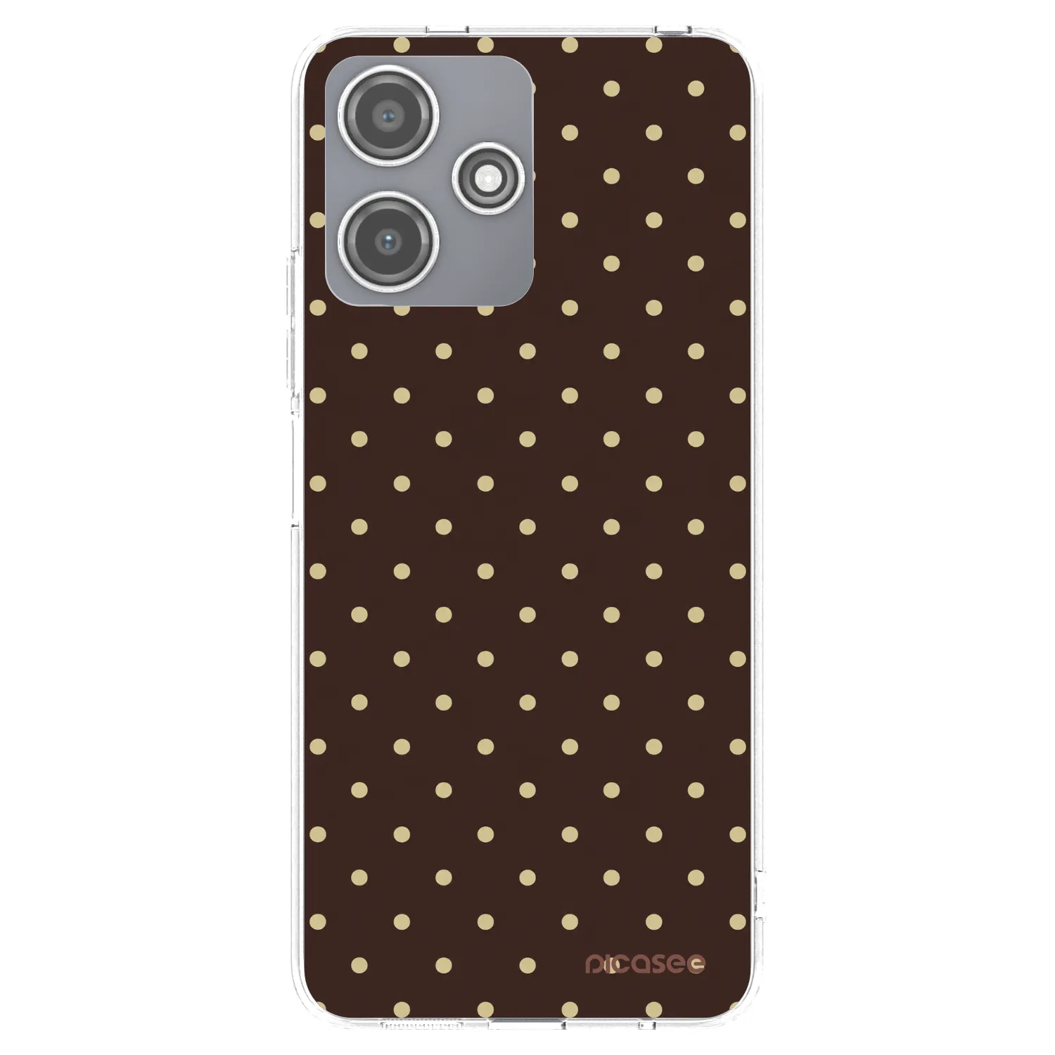 Picasee silikonový průhledný obal pro Xiaomi Redmi 12 5G - Vanilla Dots & Chocolate