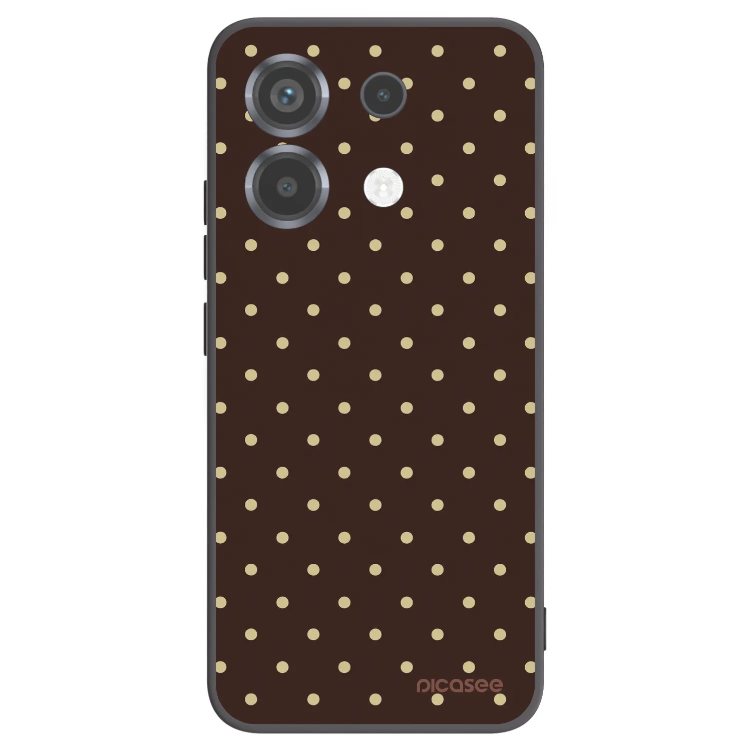 Picasee silikonový černý obal pro Xiaomi Poco X6 - Vanilla Dots & Chocolate