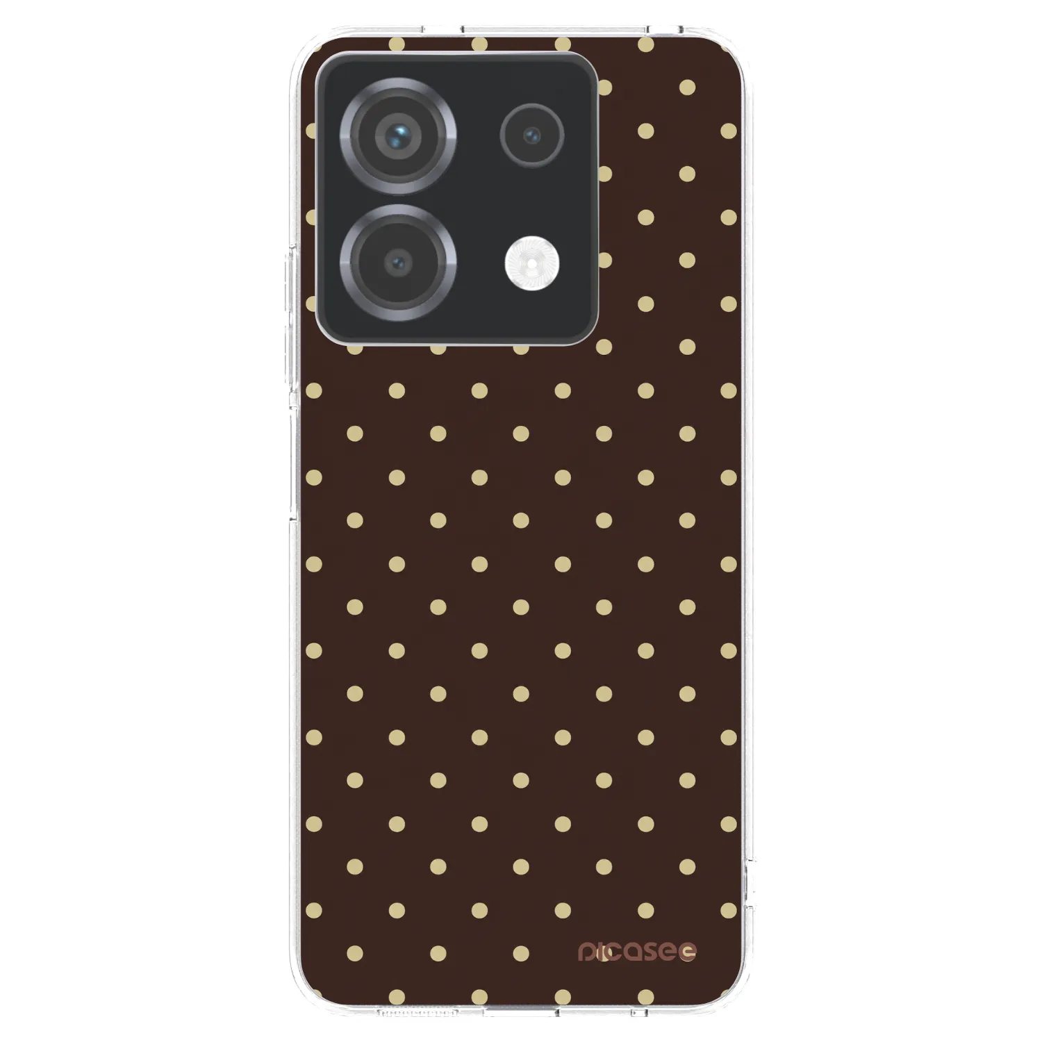 Picasee silikonový průhledný obal pro Xiaomi Poco X6 - Vanilla Dots & Chocolate