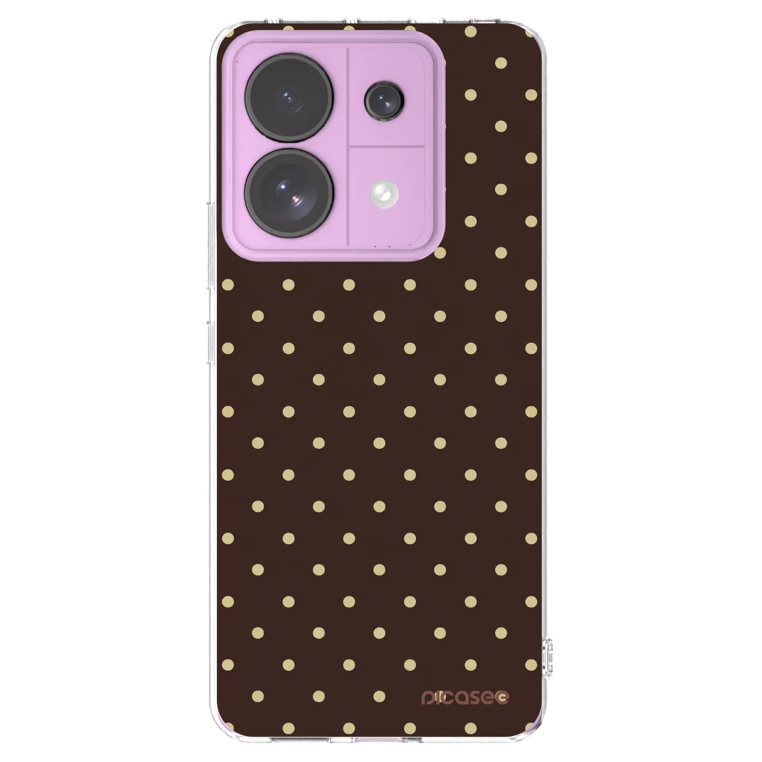 Picasee silikonový průhledný obal pro Xiaomi Redmi Note 13 Pro 5G - Vanilla Dots & Chocolate