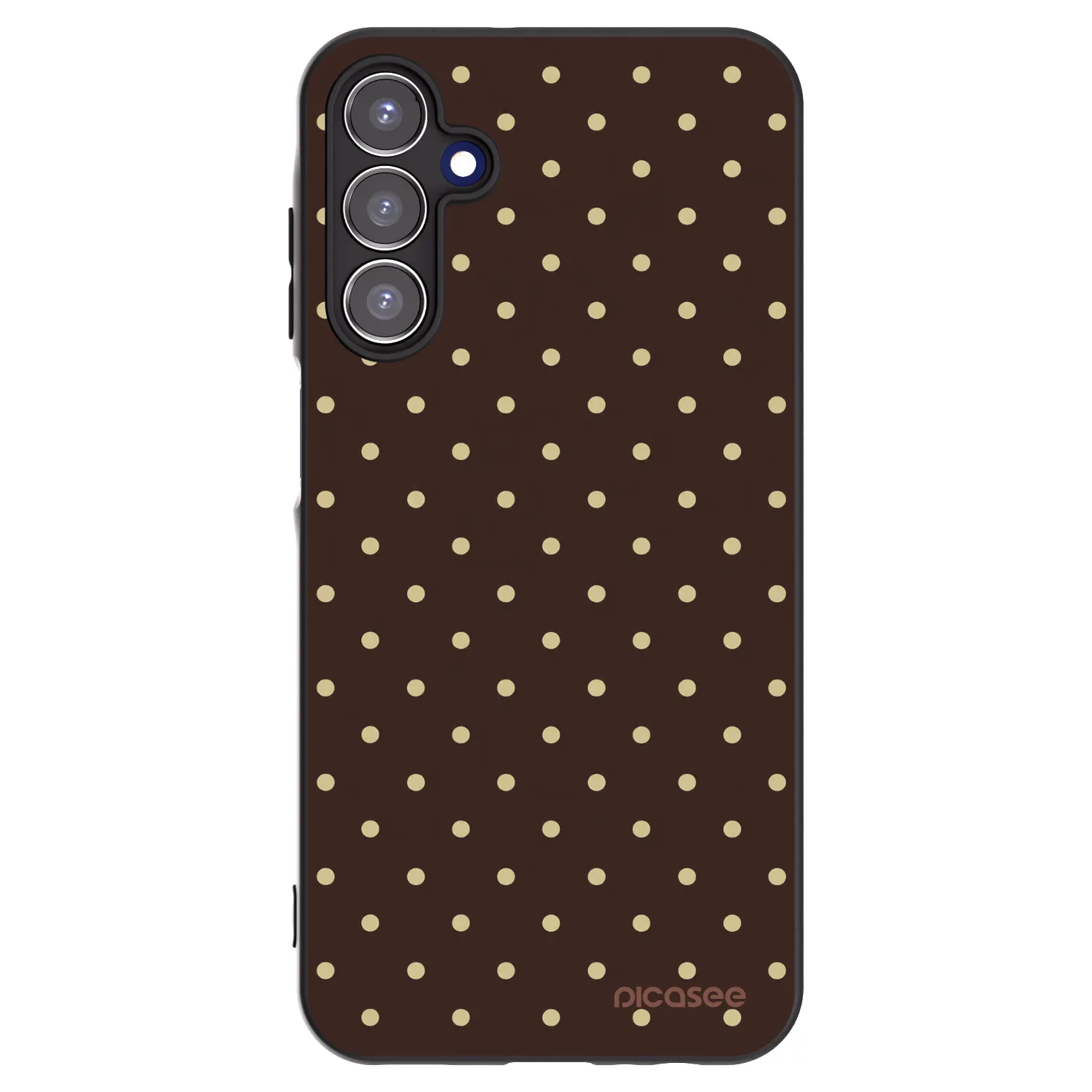 Picasee silikonový černý obal pro Samsung Galaxy A15 A155F 4G - Vanilla Dots & Chocolate