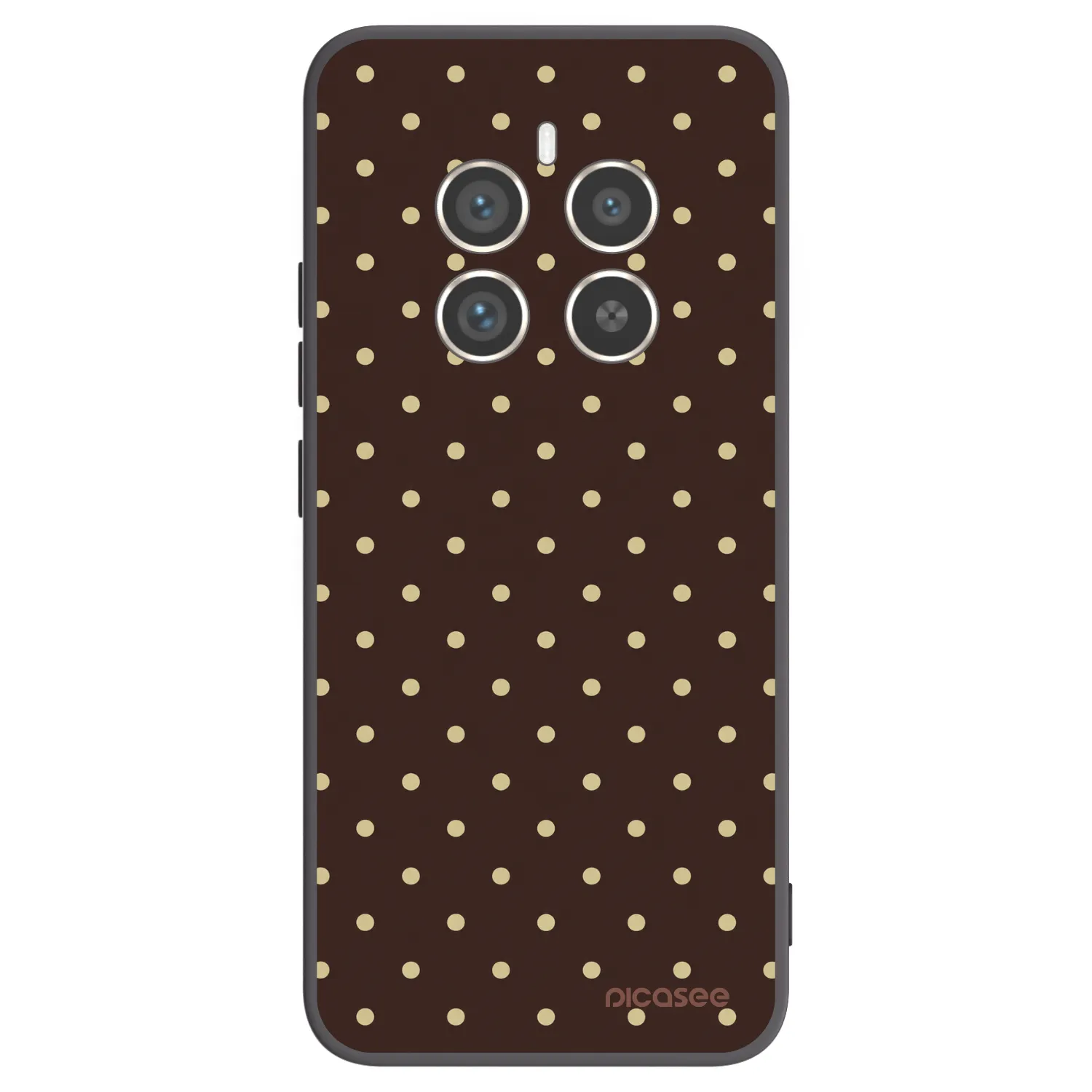 Picasee silikonový černý obal pro Realme 12 Pro 5G - Vanilla Dots & Chocolate