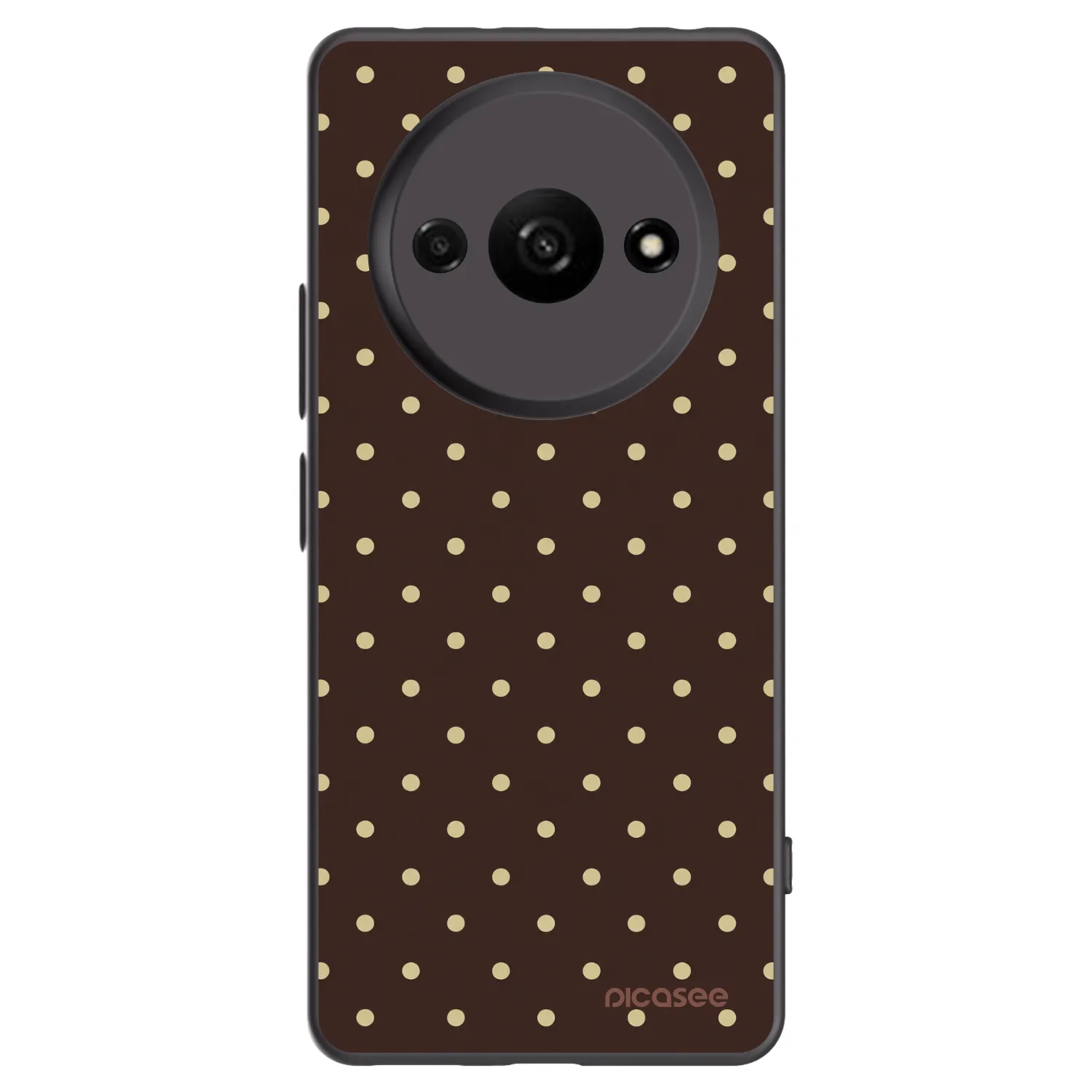 Picasee silikonový černý obal pro Xiaomi Redmi A3 - Vanilla Dots & Chocolate