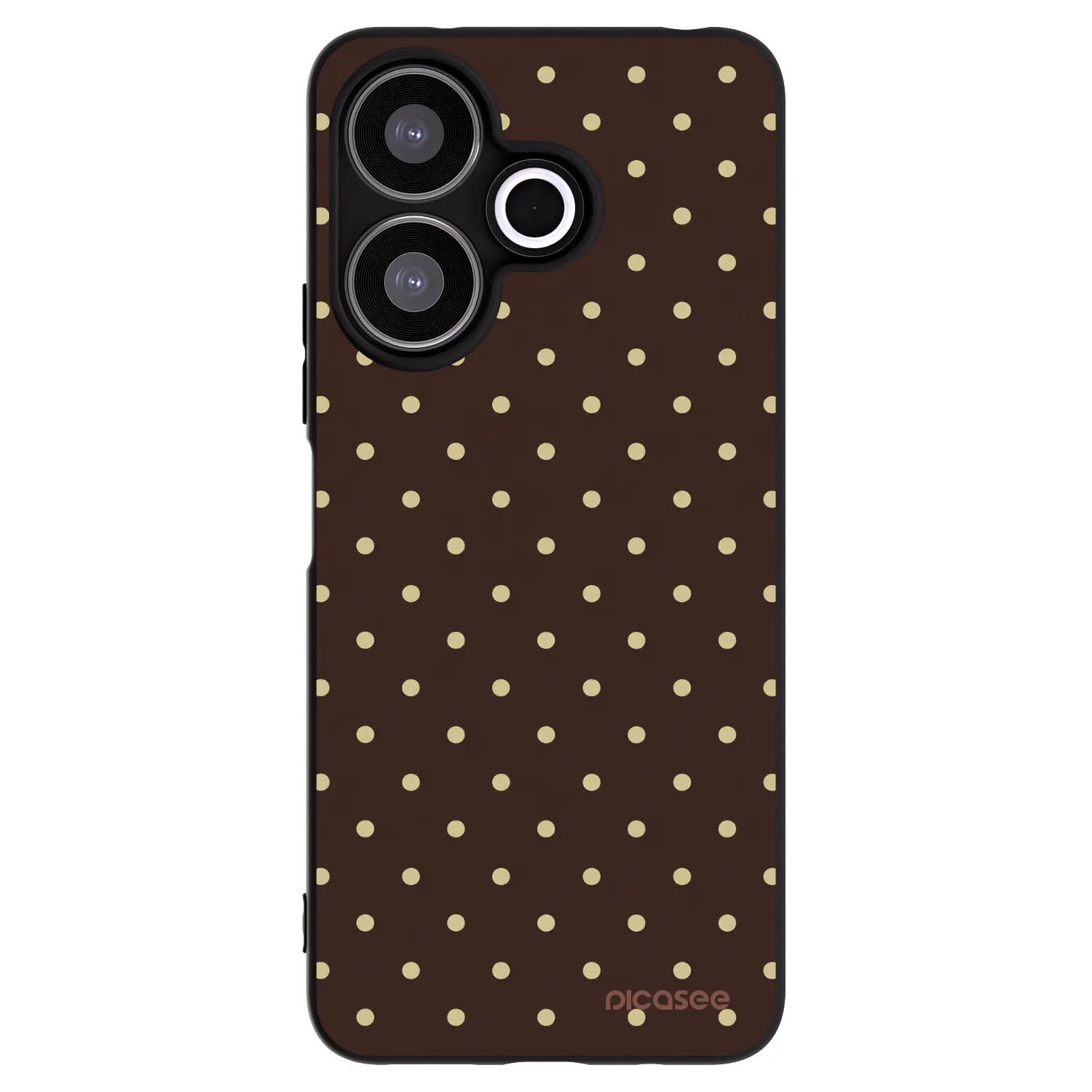 Picasee silikonový černý obal pro Xiaomi Redmi 13 4G - Vanilla Dots & Chocolate