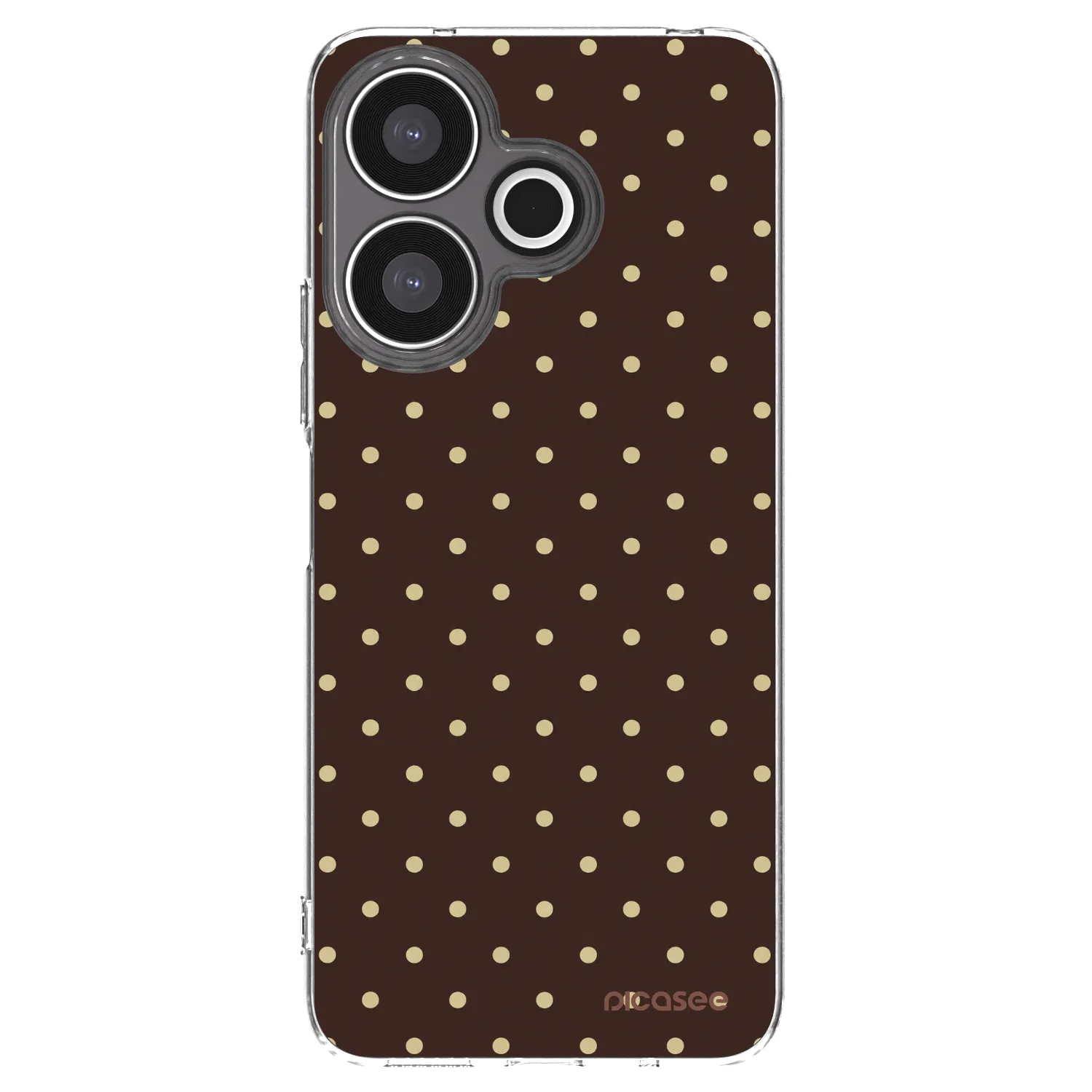Picasee silikonový průhledný obal pro Xiaomi Redmi 13 4G - Vanilla Dots & Chocolate