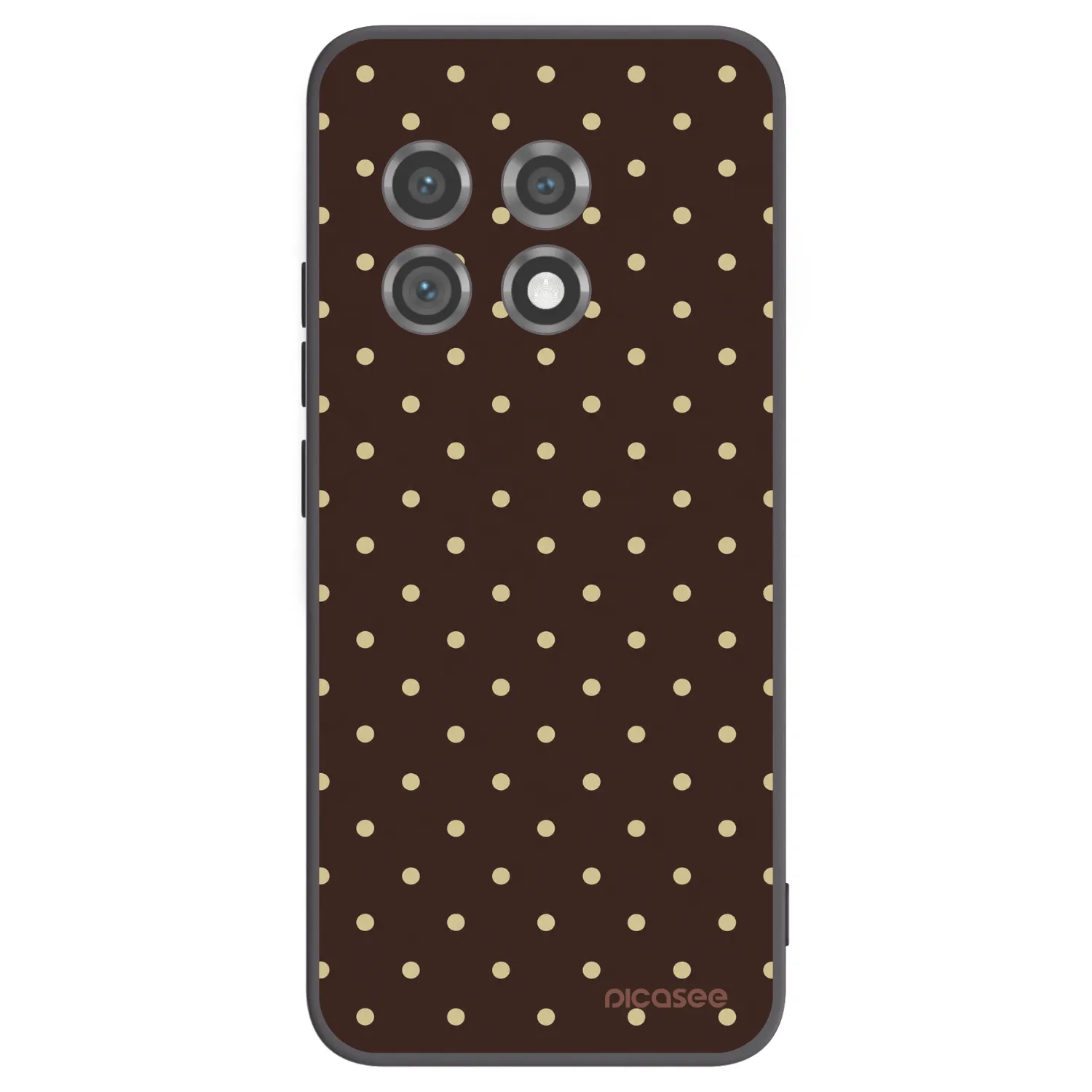 Picasee silikonový černý obal pro OnePlus 11 5G - Vanilla Dots & Chocolate