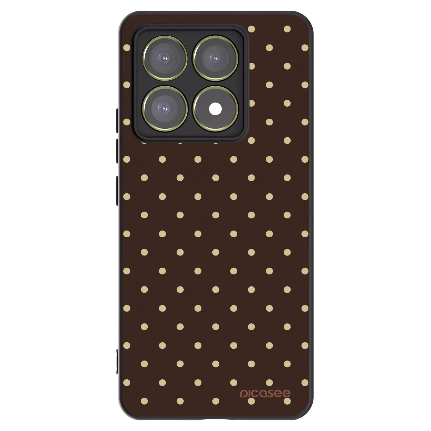 Picasee silikonový černý obal pro Xiaomi 14T - Vanilla Dots & Chocolate