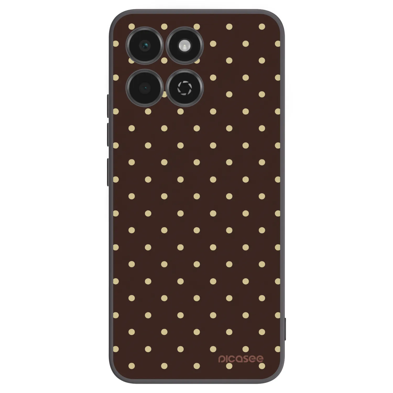 Picasee silikonový černý obal pro Honor 200 Smart 5G - Vanilla Dots & Chocolate