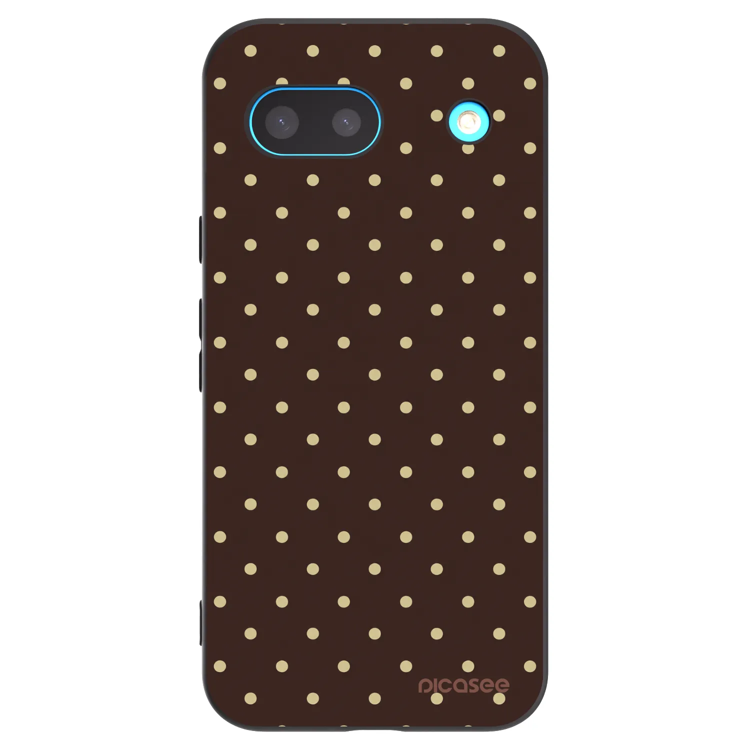 Picasee silikonový černý obal pro Google Pixel 8 - Vanilla Dots & Chocolate