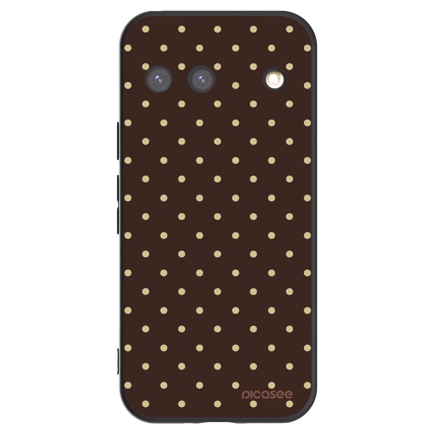 Picasee silikonový černý obal pro Google Pixel 9 - Vanilla Dots & Chocolate