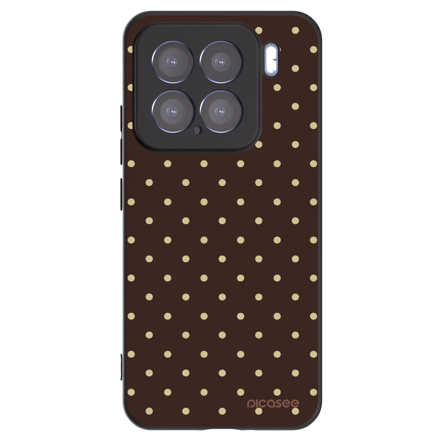 Picasee silikonový černý obal pro Xiaomi 15 - Vanilla Dots & Chocolate