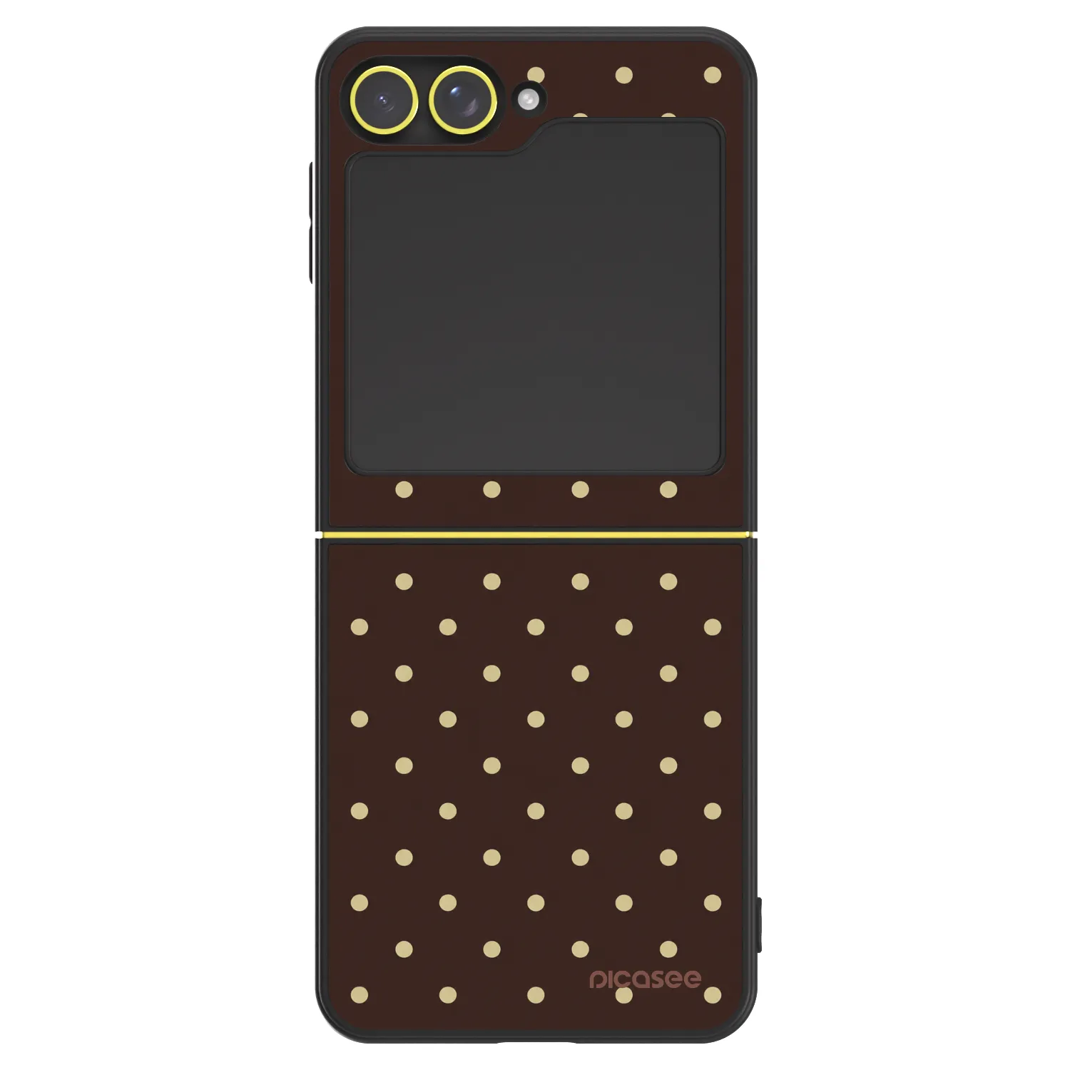 Picasee ULTIMATE CASE pro Samsung Galaxy Z Flip6 5G - Vanilla Dots & Chocolate