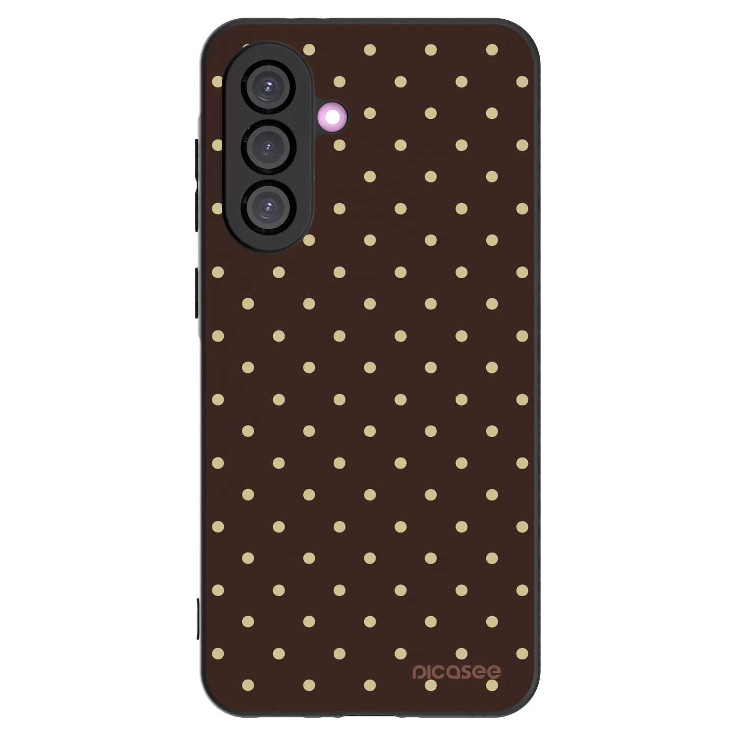 Picasee silikonový černý obal pro Samsung Galaxy A56 5G A566B - Vanilla Dots & Chocolate