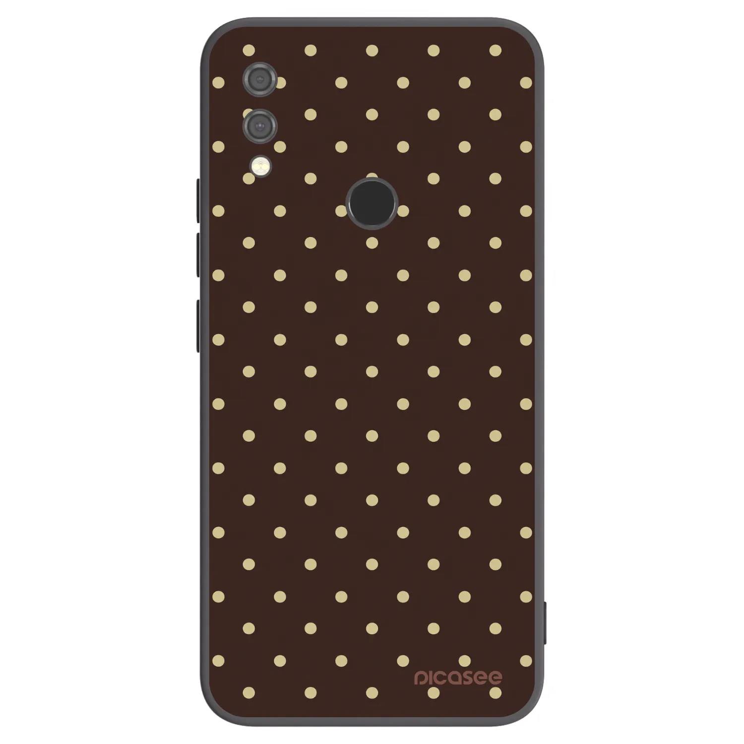 Picasee silikonový černý obal pro Xiaomi Redmi Note 7 - Vanilla Dots & Chocolate