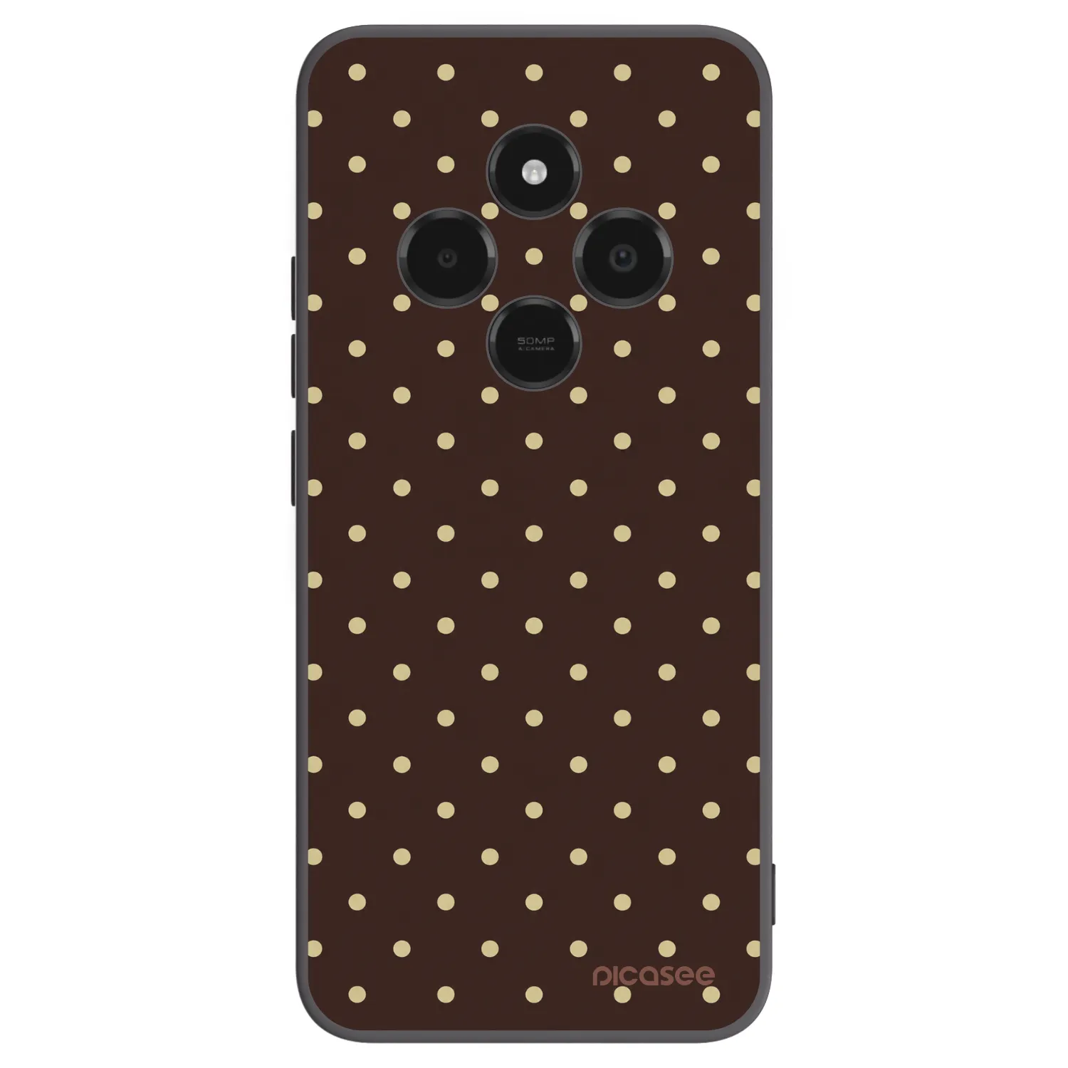 Picasee silikonový černý obal pro Xiaomi Poco C75 - Vanilla Dots & Chocolate