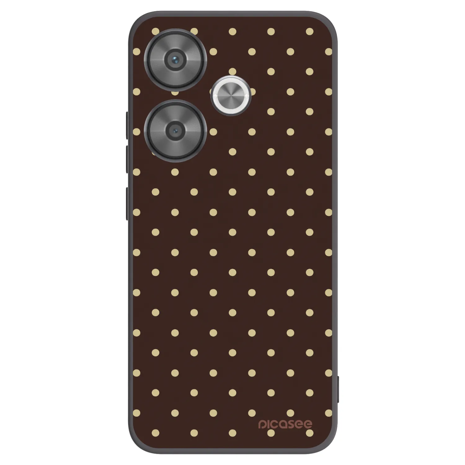 Picasee silikonový černý obal pro Xiaomi Poco F6 - Vanilla Dots & Chocolate