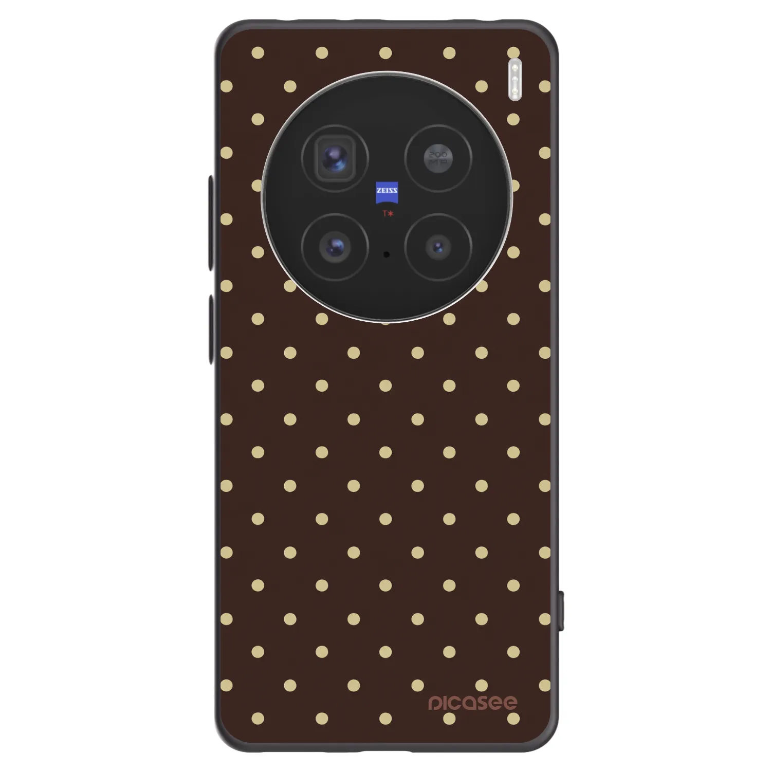 Picasee silikonový černý obal pro Vivo X200 Pro - Vanilla Dots & Chocolate