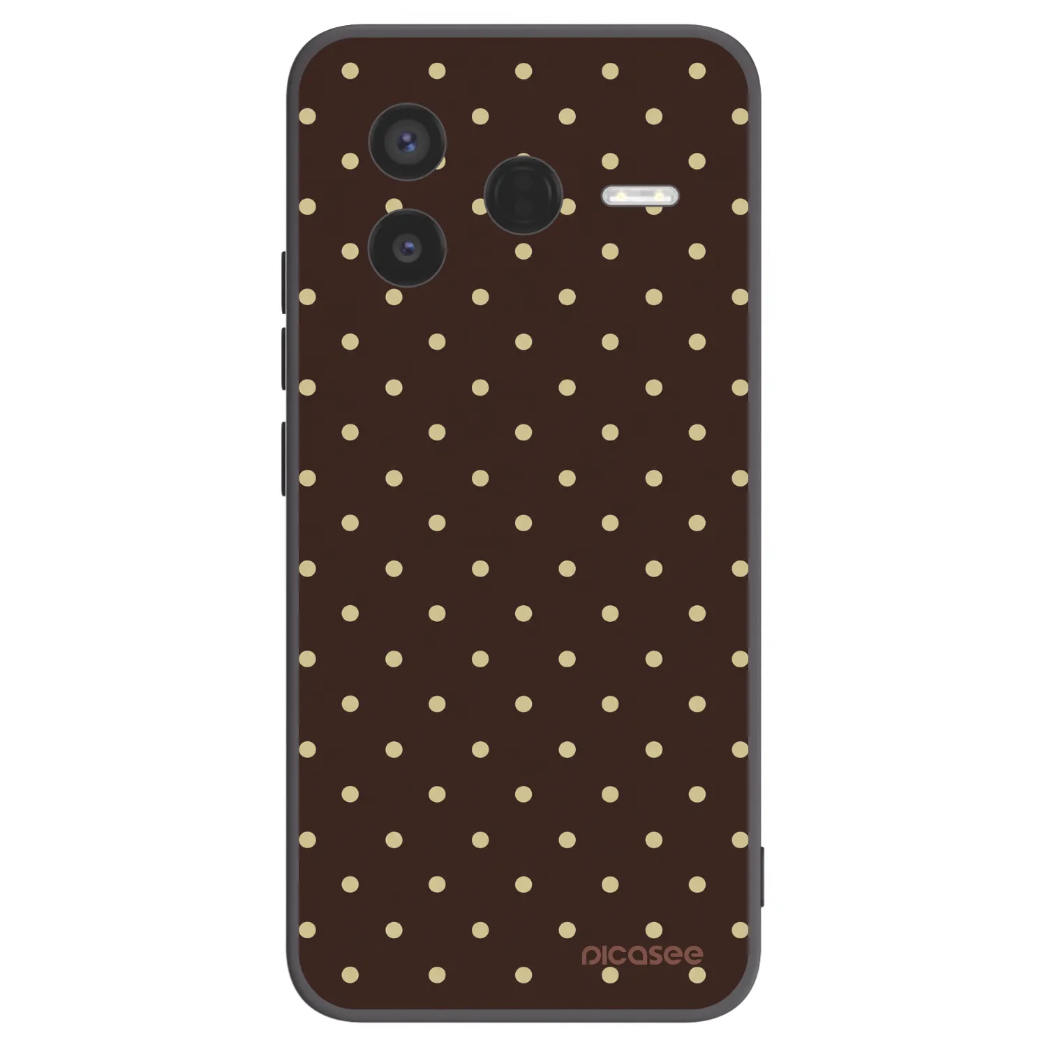 Picasee silikonový černý obal pro Xiaomi Poco F7 Pro 5G - Vanilla Dots & Chocolate