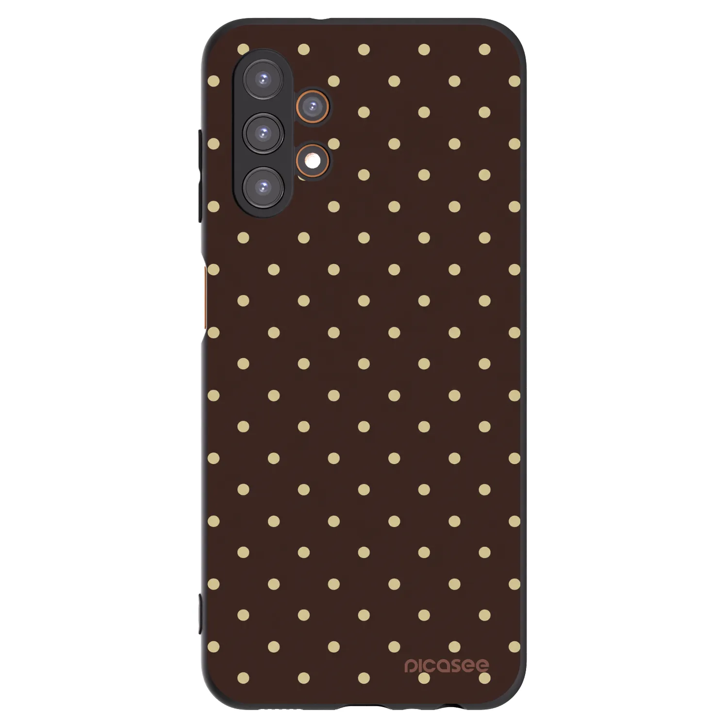 Picasee silikonový černý obal pro Samsung Galaxy A13 5G - Vanilla Dots & Chocolate