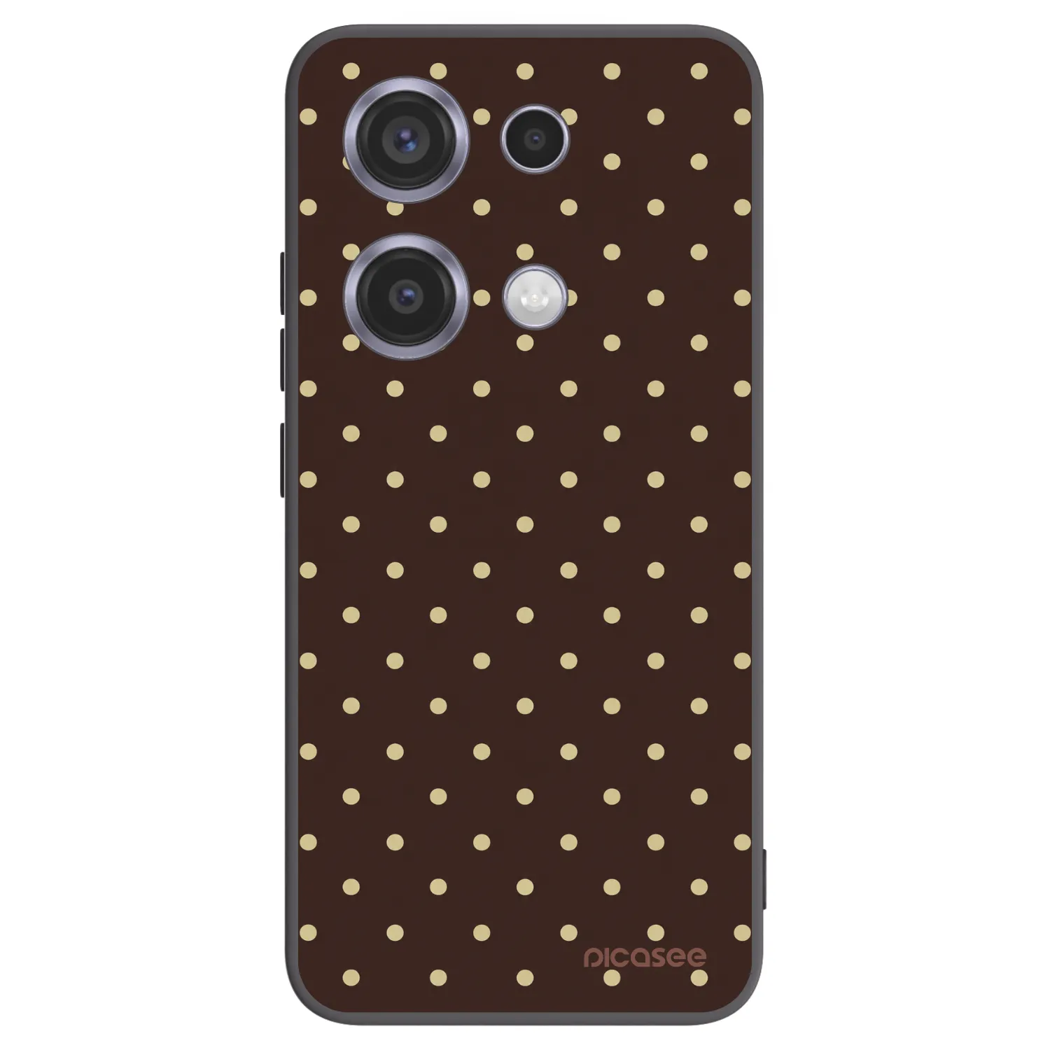 Picasee silikonový černý obal pro Xiaomi Redmi Note 14S - Vanilla Dots & Chocolate
