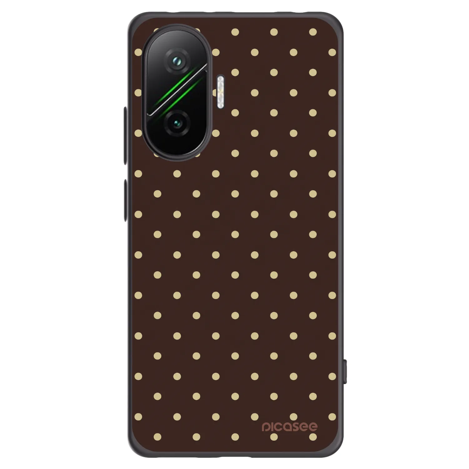 Picasee silikonový černý obal pro Xiaomi Poco F7 5G - Vanilla Dots & Chocolate