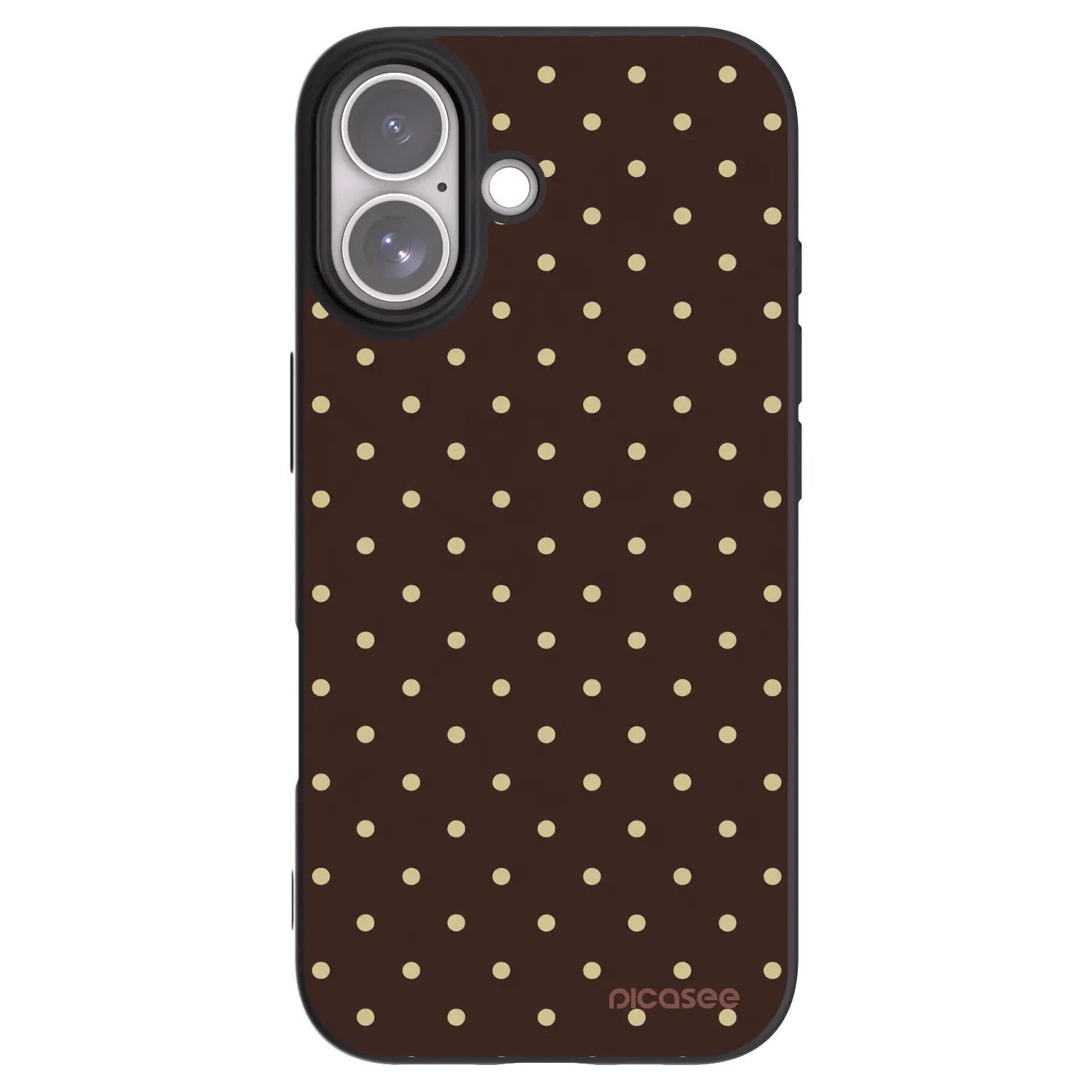 Picasee silikonový černý obal pro Apple iPhone 17 - Vanilla Dots & Chocolate