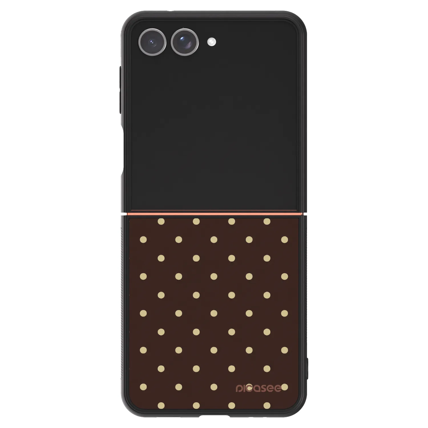Picasee ULTIMATE CASE pro Samsung Galaxy Z Flip7 5G - Vanilla Dots & Chocolate