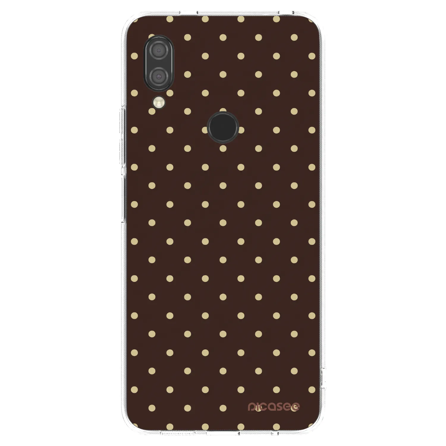 Picasee silikonový průhledný obal pro Xiaomi Redmi 7 - Vanilla Dots & Chocolate