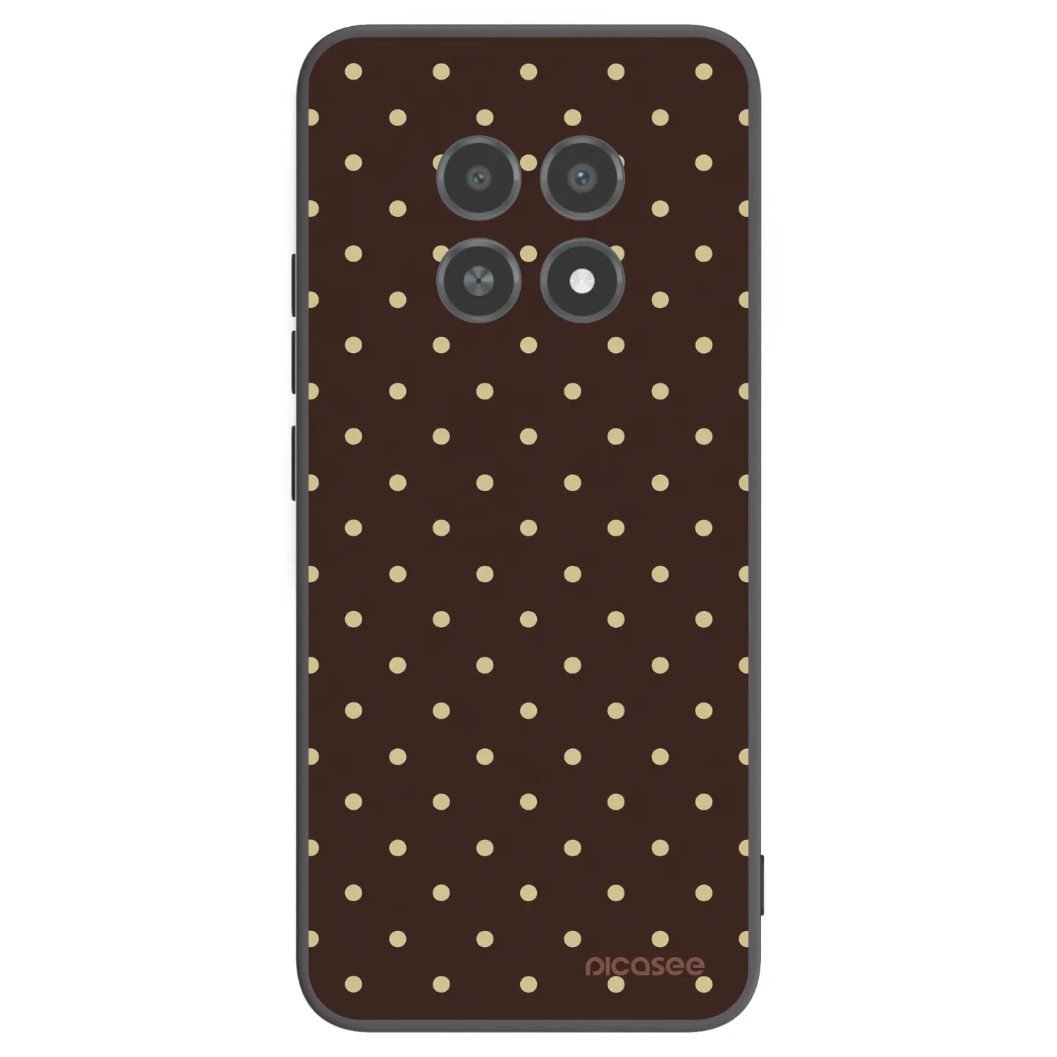 Picasee silikonový černý obal pro Realme 12X - Vanilla Dots & Chocolate