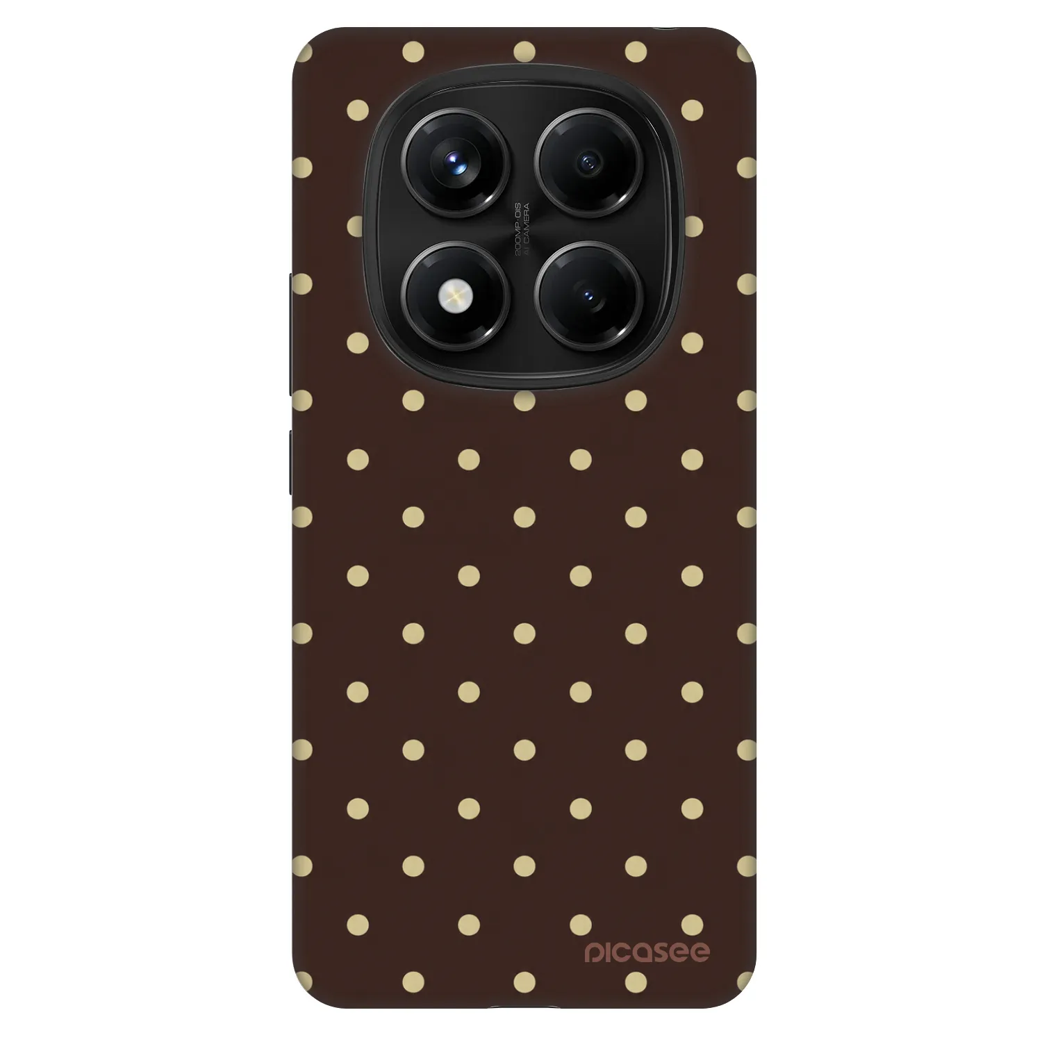Picasee Fashion Case pro Xiaomi Redmi Note 14 Pro 5G - Vanilla Dots & Chocolate