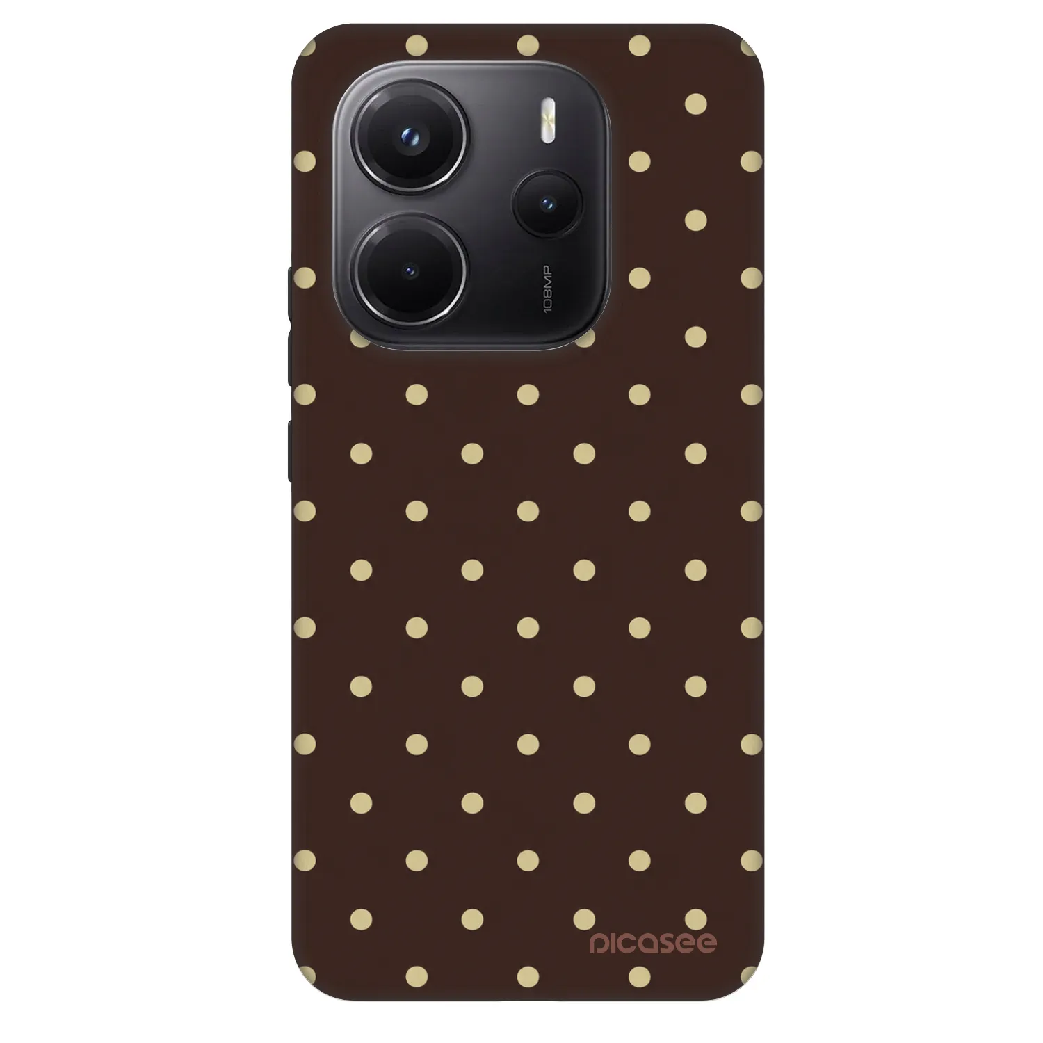 Picasee Fashion Case pro Xiaomi Redmi Note 14 5G - Vanilla Dots & Chocolate