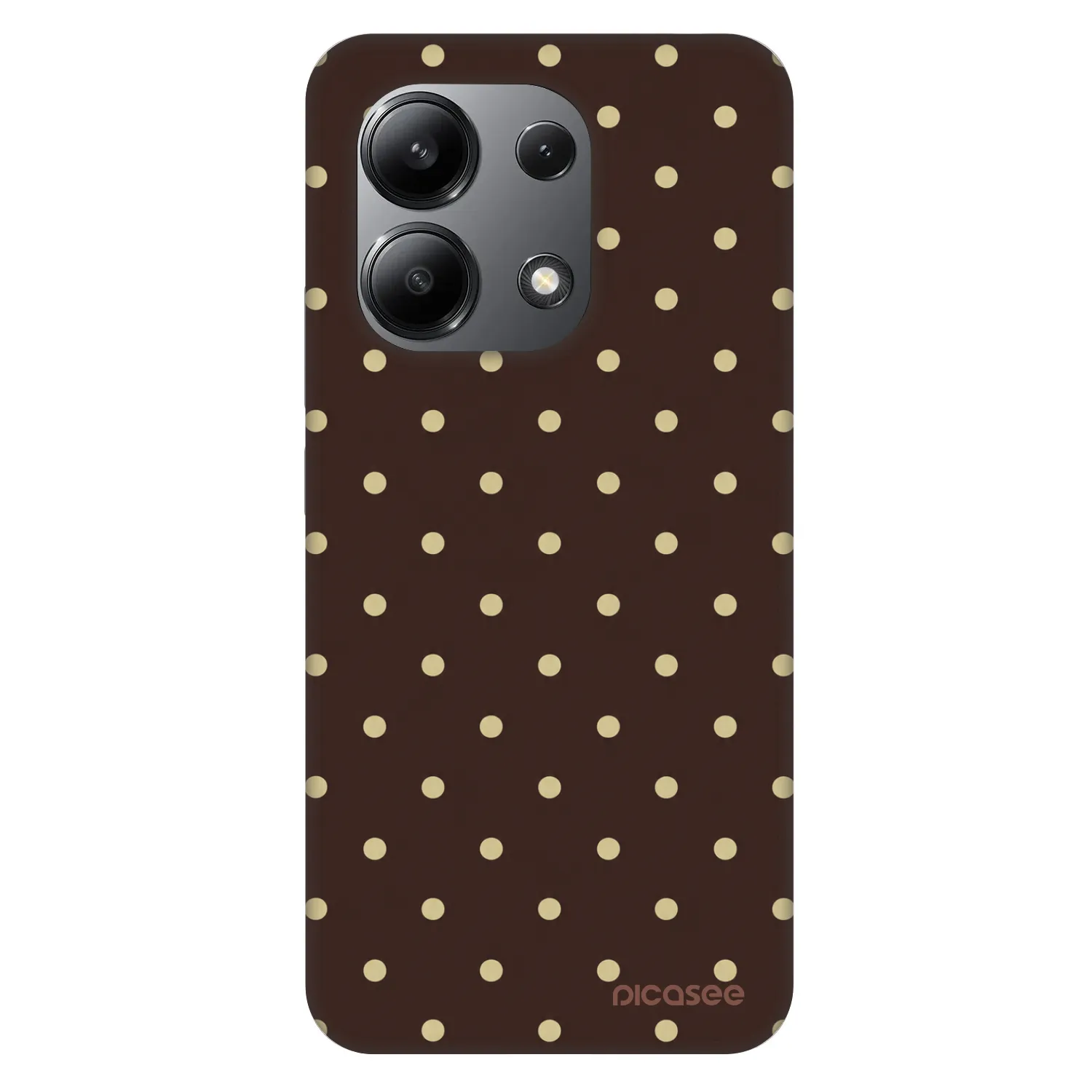 Picasee Fashion Case pro Xiaomi Redmi Note 13 4G - Vanilla Dots & Chocolate