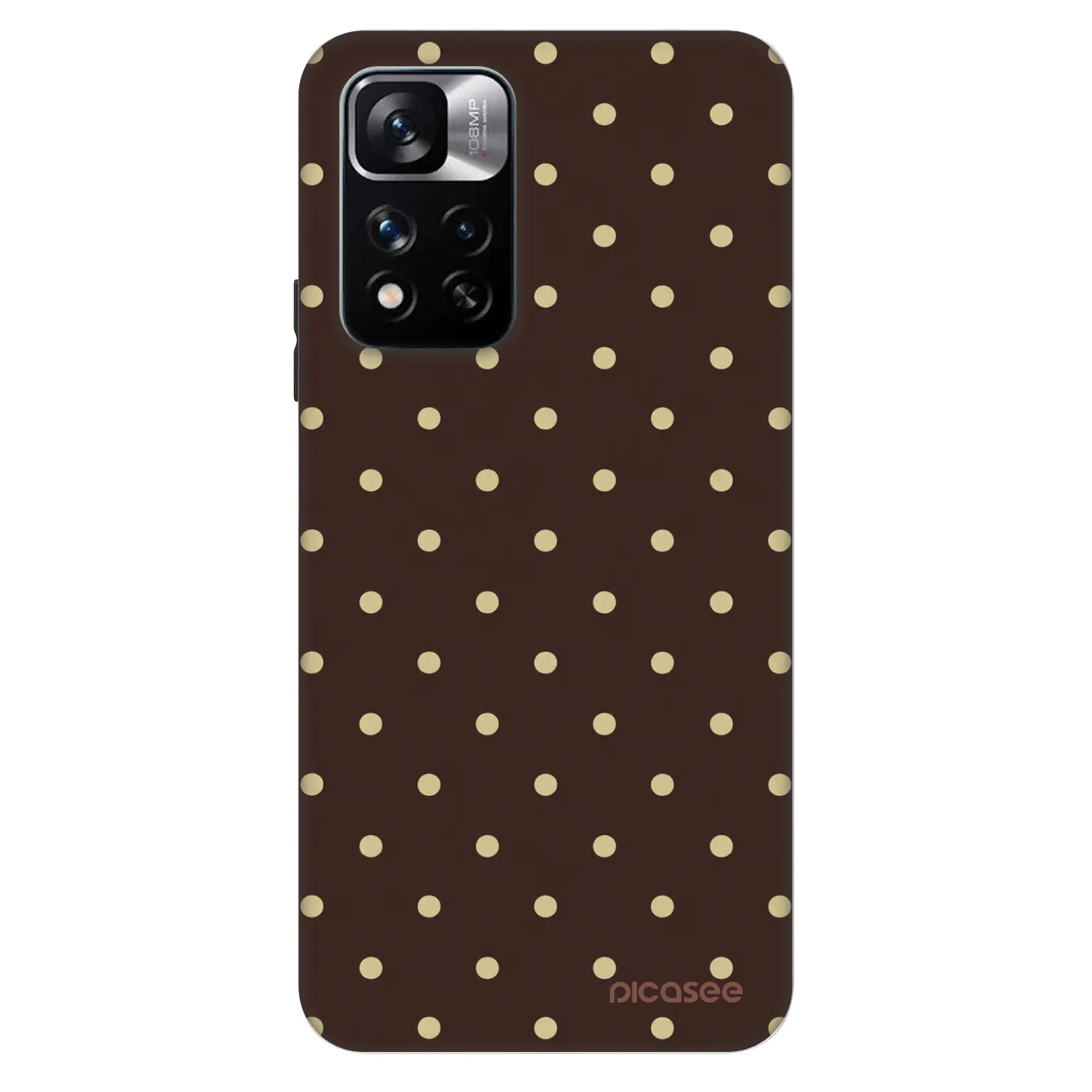Picasee Fashion Case pro Xiaomi Redmi Note 11 Pro - Vanilla Dots & Chocolate