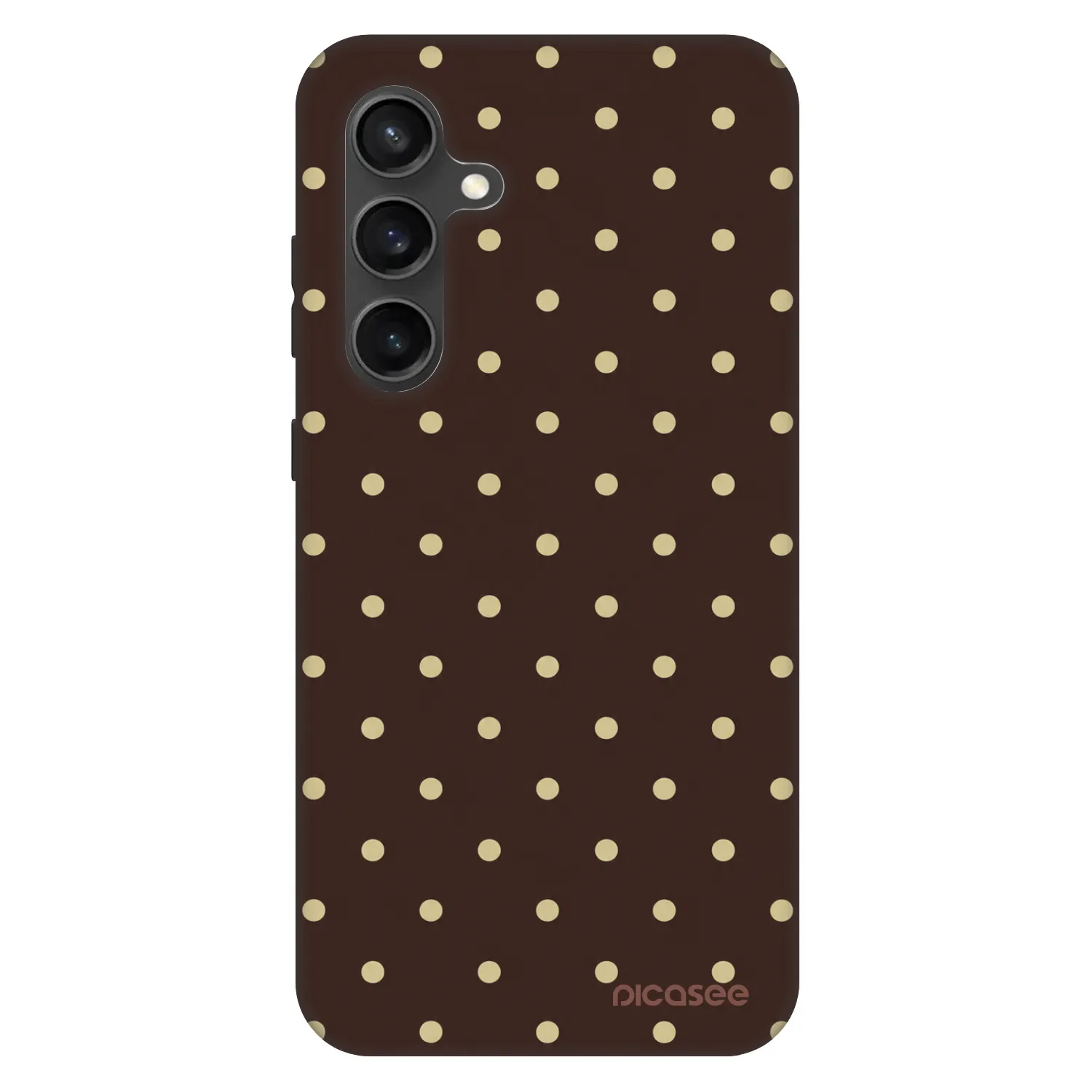 Picasee Fashion Case pro Samsung Galaxy S24 FE S721B - Vanilla Dots & Chocolate