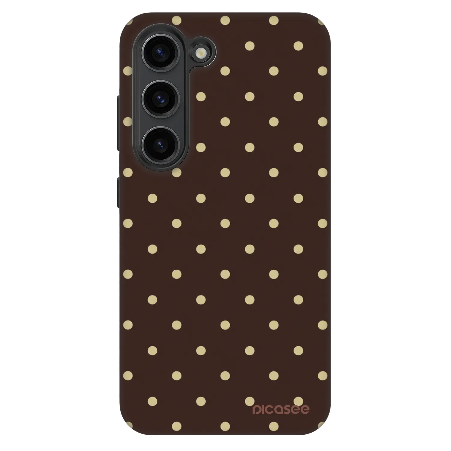Picasee Fashion Case pro Samsung Galaxy S23+ 5G - Vanilla Dots & Chocolate