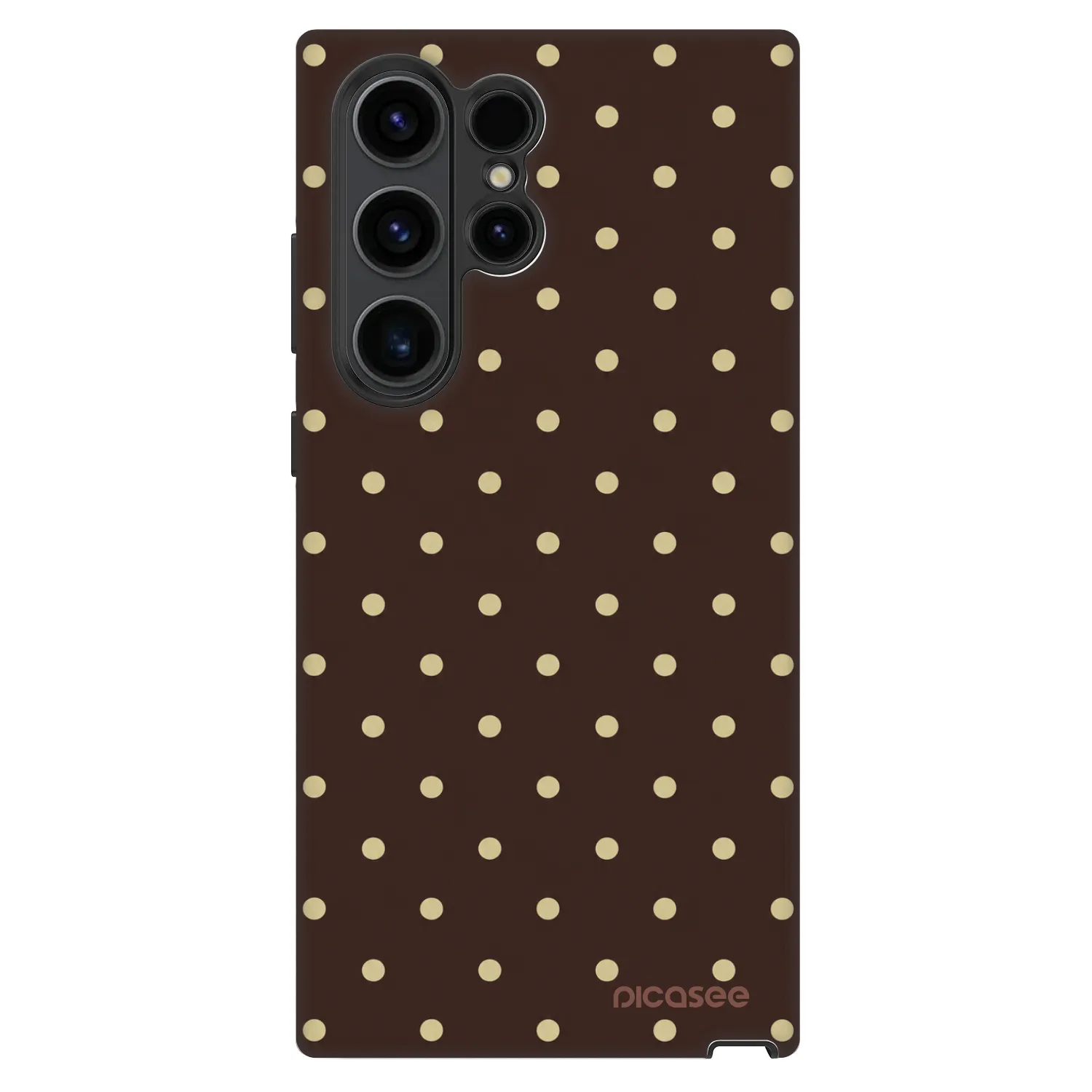 Picasee Fashion Case pro Samsung Galaxy S23 Ultra 5G - Vanilla Dots & Chocolate
