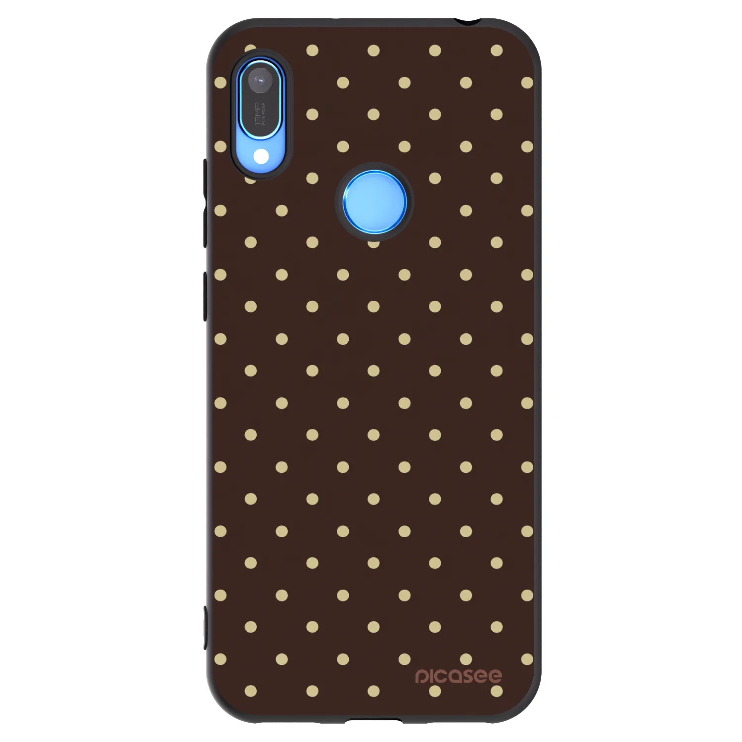 Picasee silikonový černý obal pro Huawei Y6 2019 - Vanilla Dots & Chocolate