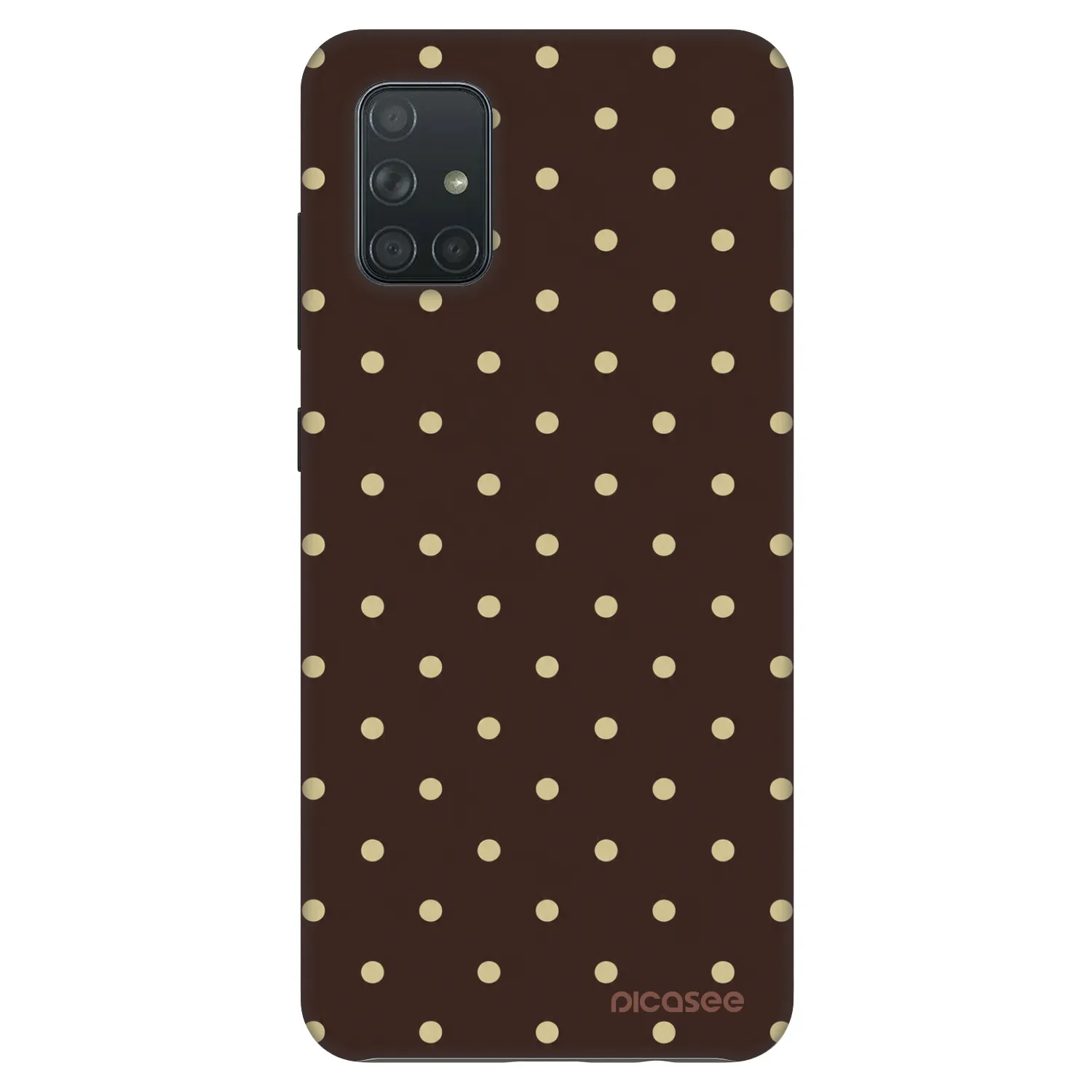 Picasee Fashion Case pro Samsung Galaxy A71 A715F - Vanilla Dots & Chocolate